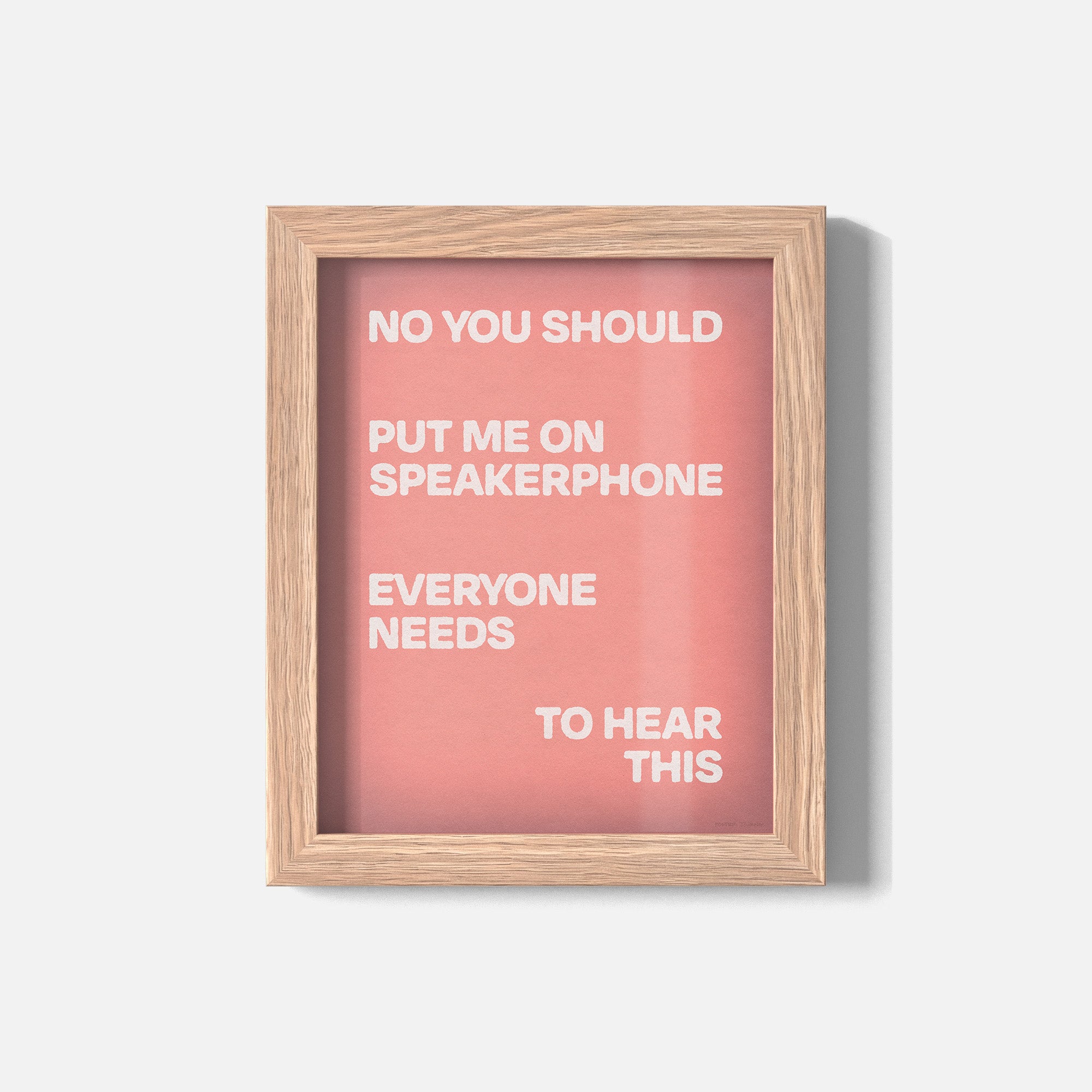 SPEAKERPHONE PRINT