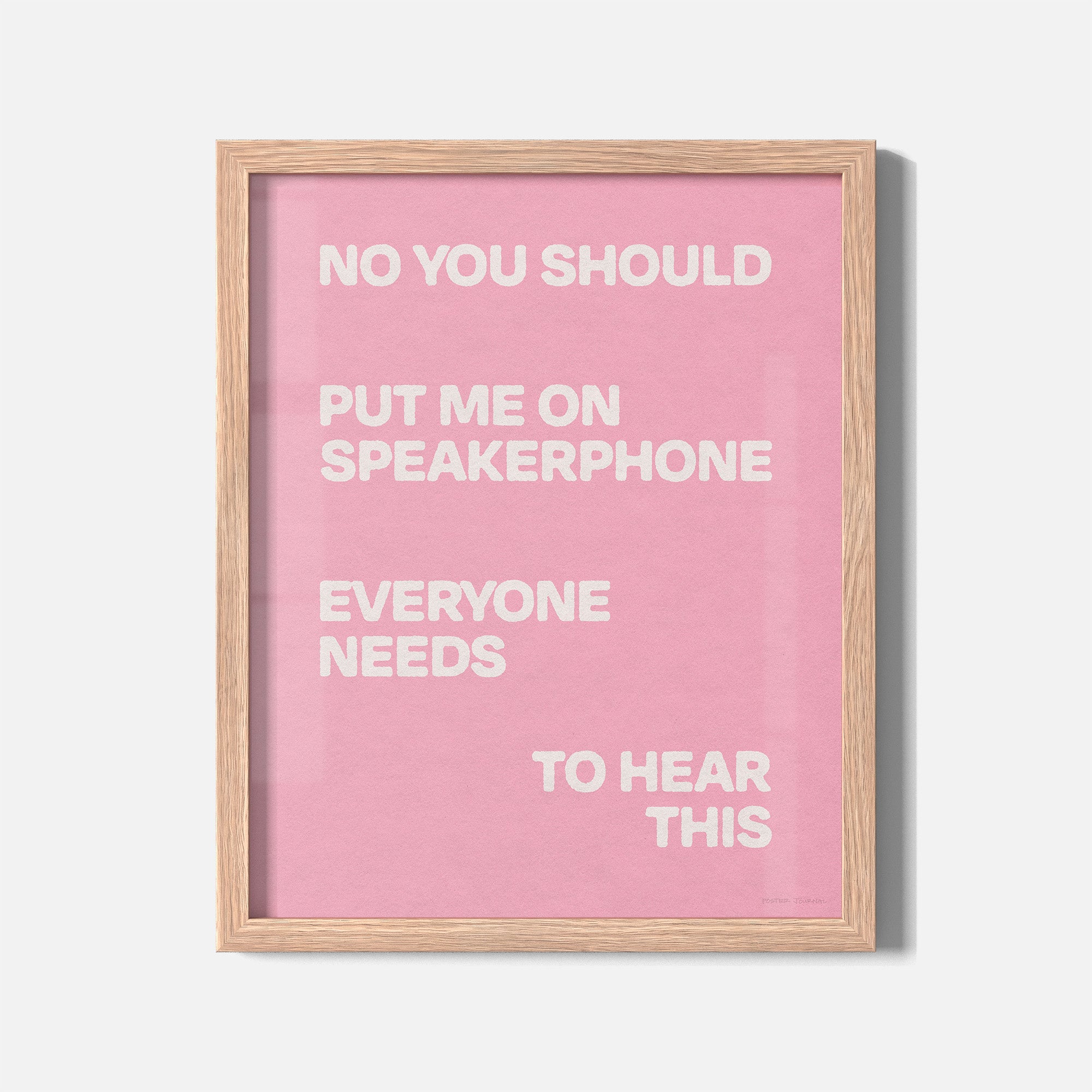 SPEAKERPHONE PRINT