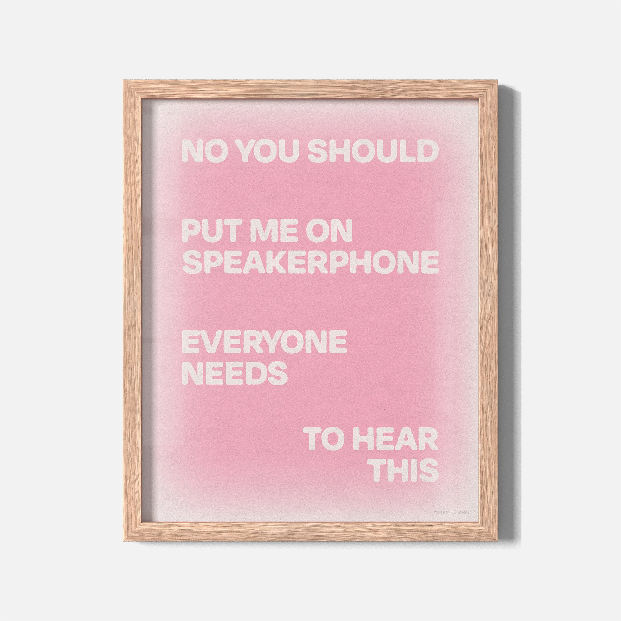 SPEAKERPHONE PRINT