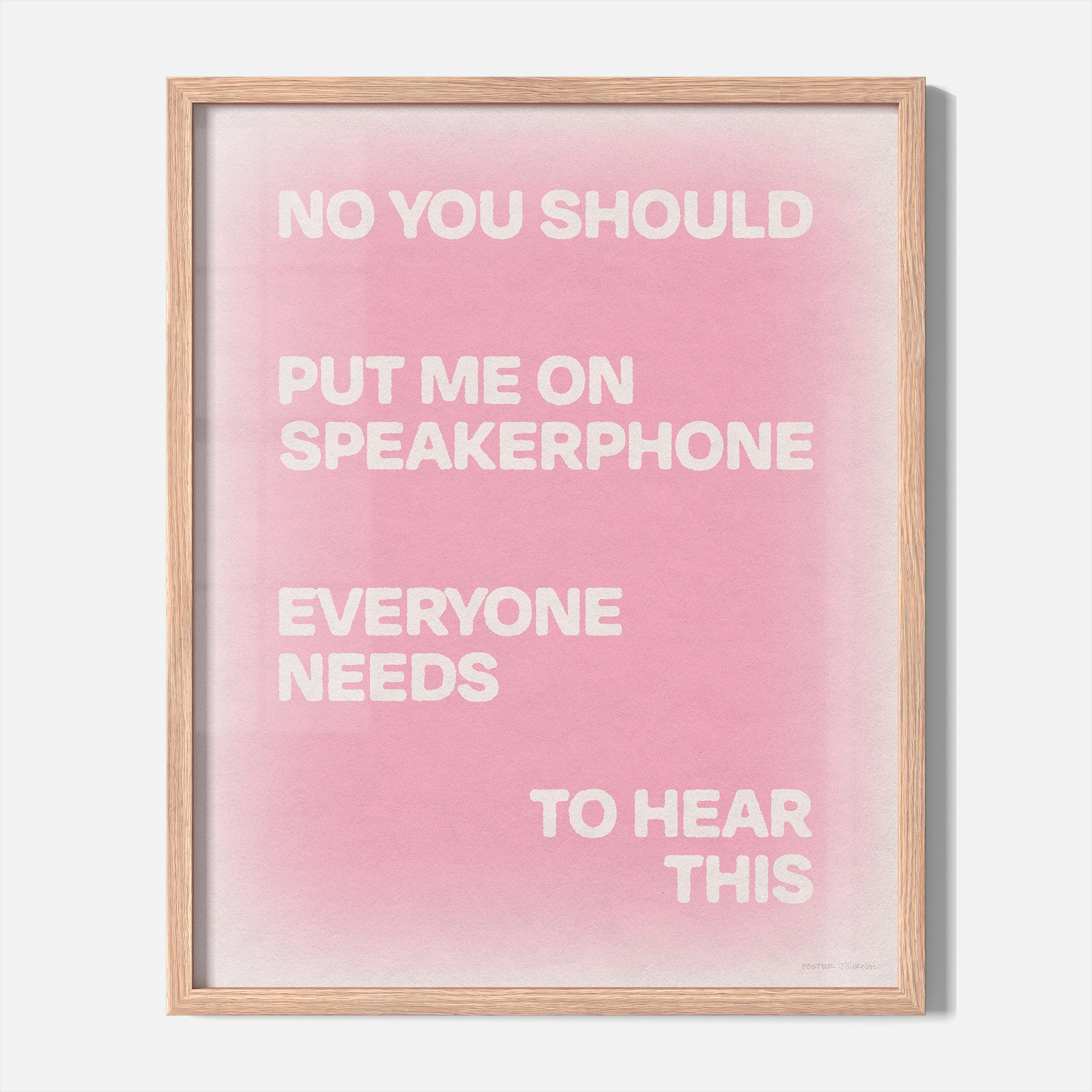 SPEAKERPHONE PRINT