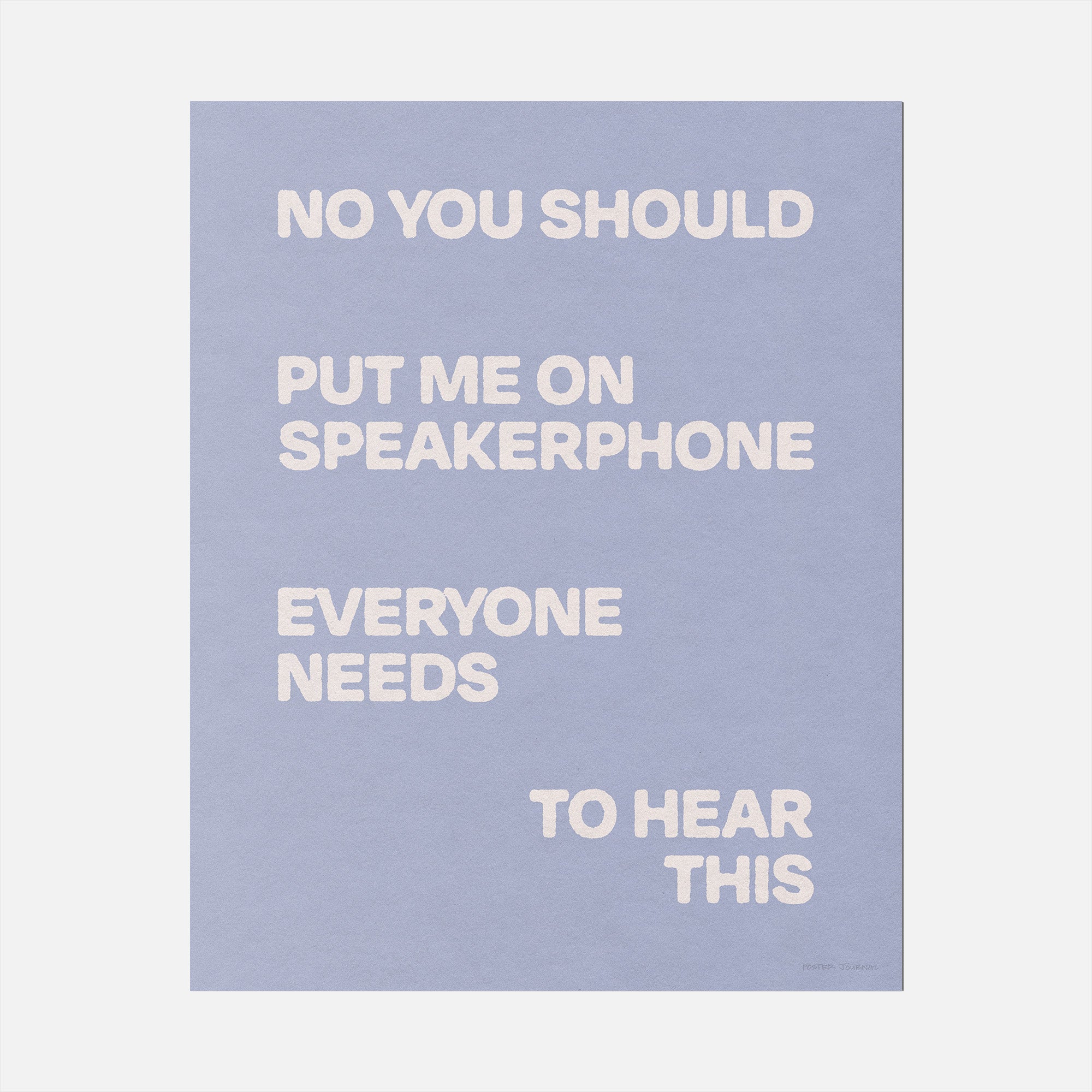 SPEAKERPHONE PRINT