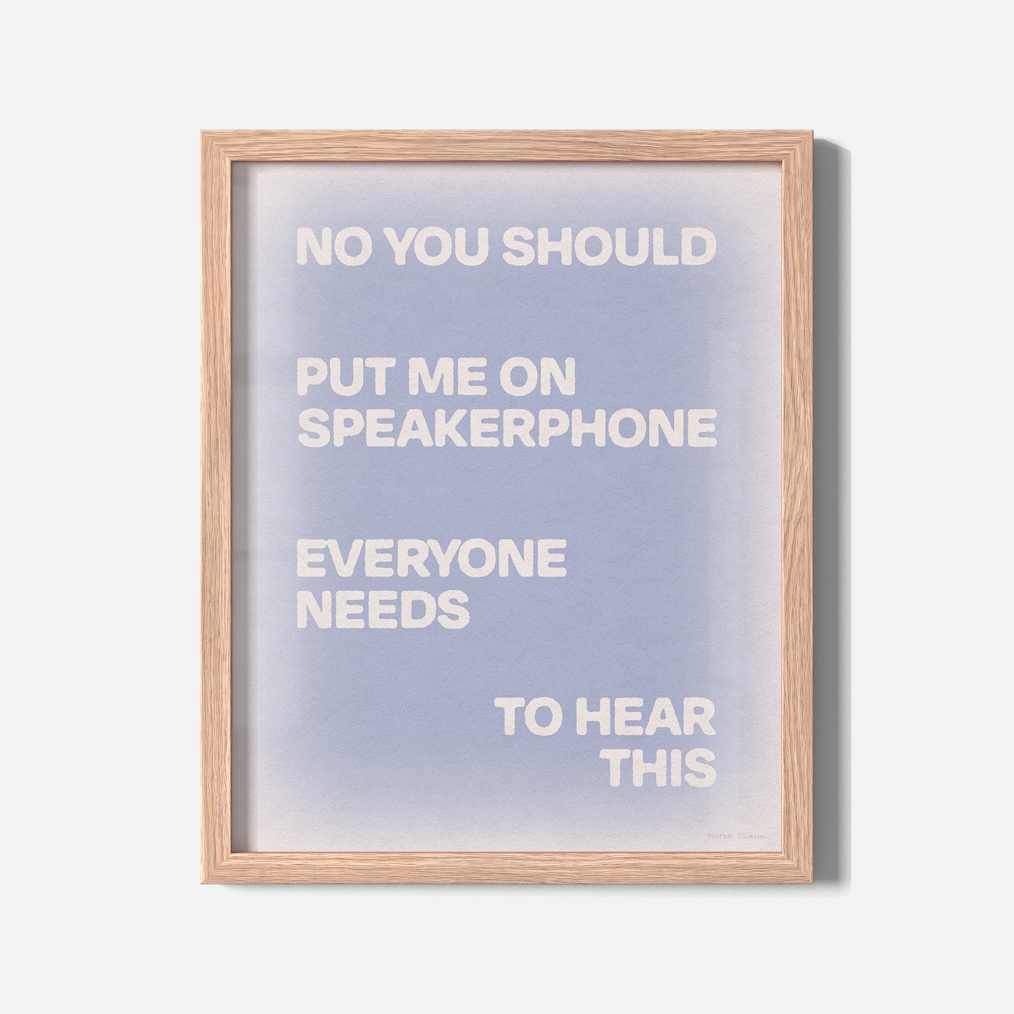 SPEAKERPHONE PRINT