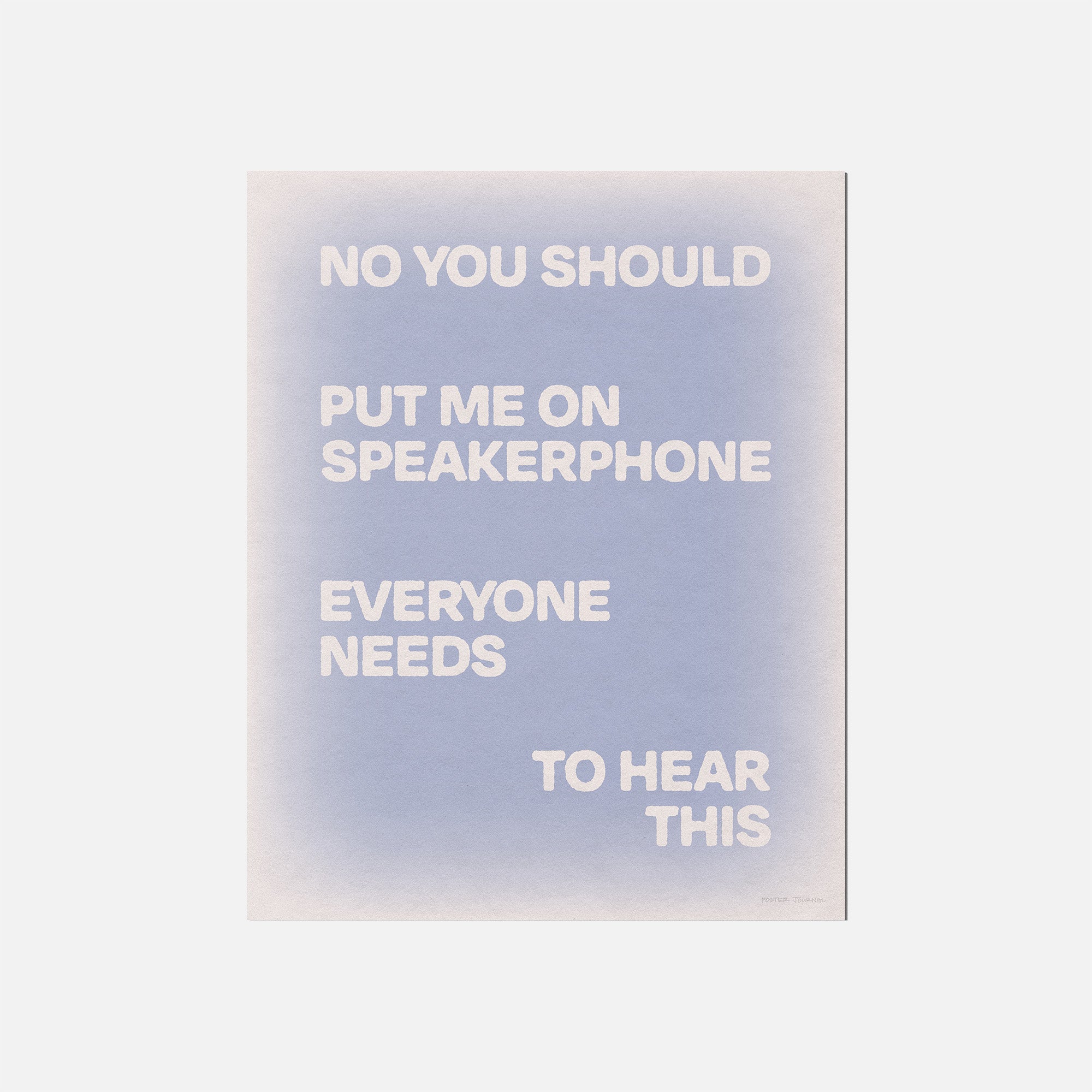 SPEAKERPHONE PRINT