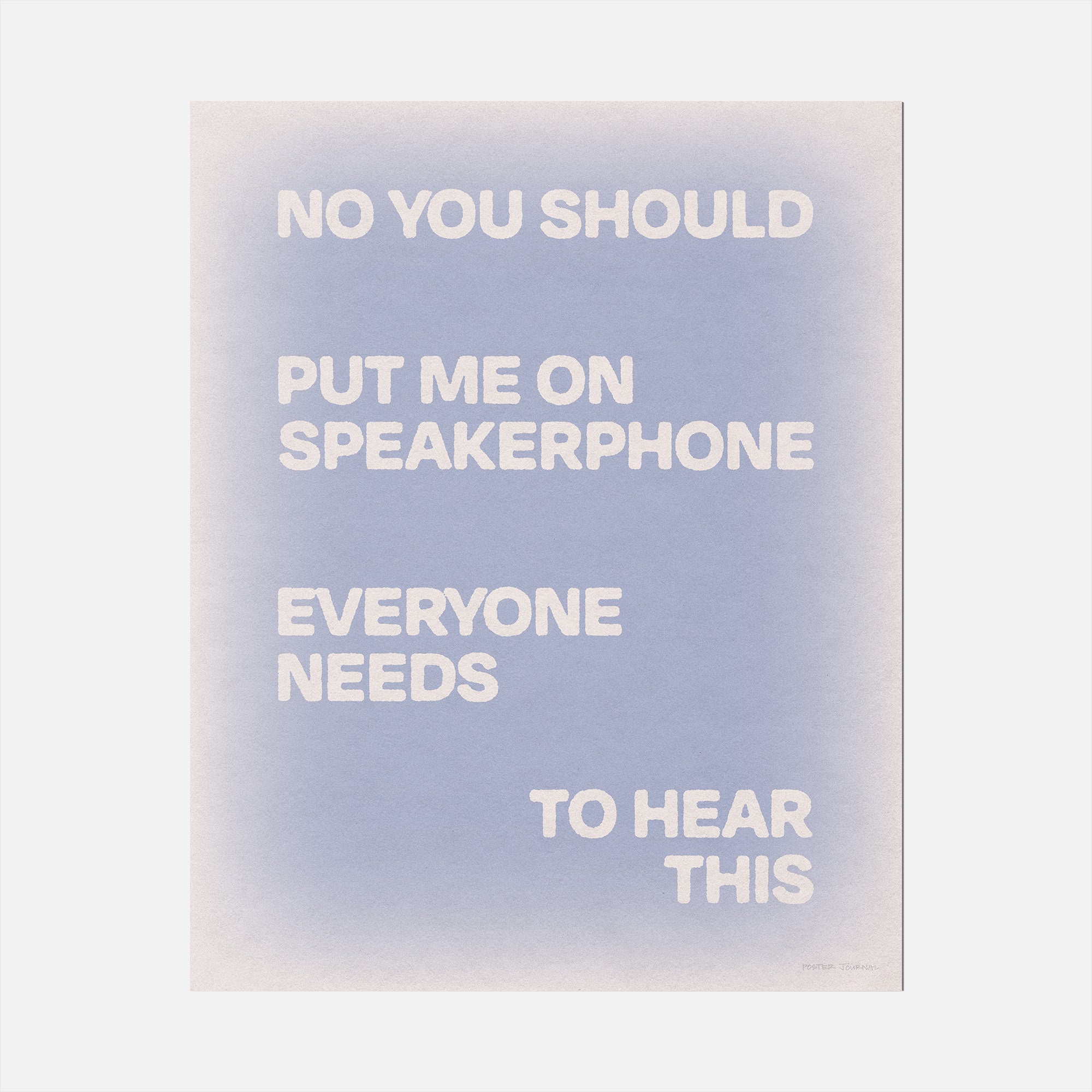 SPEAKERPHONE PRINT