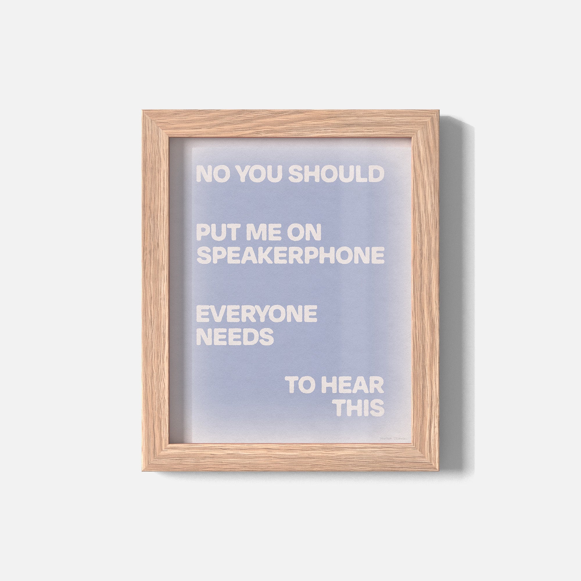 SPEAKERPHONE PRINT