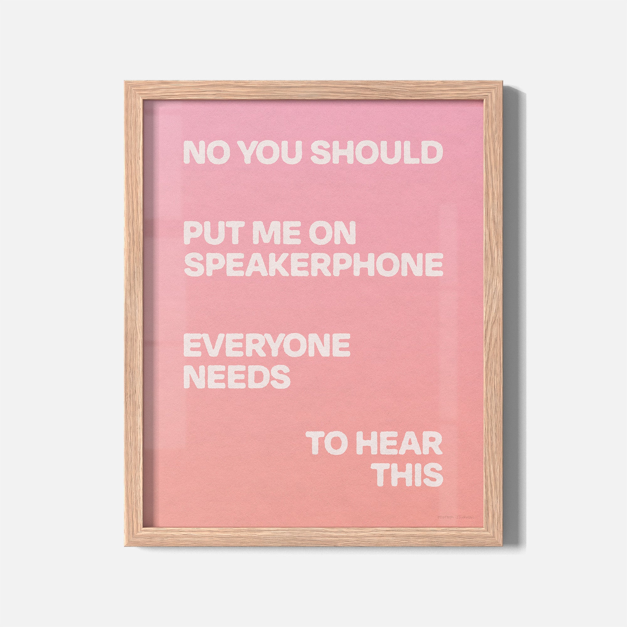SPEAKERPHONE PRINT