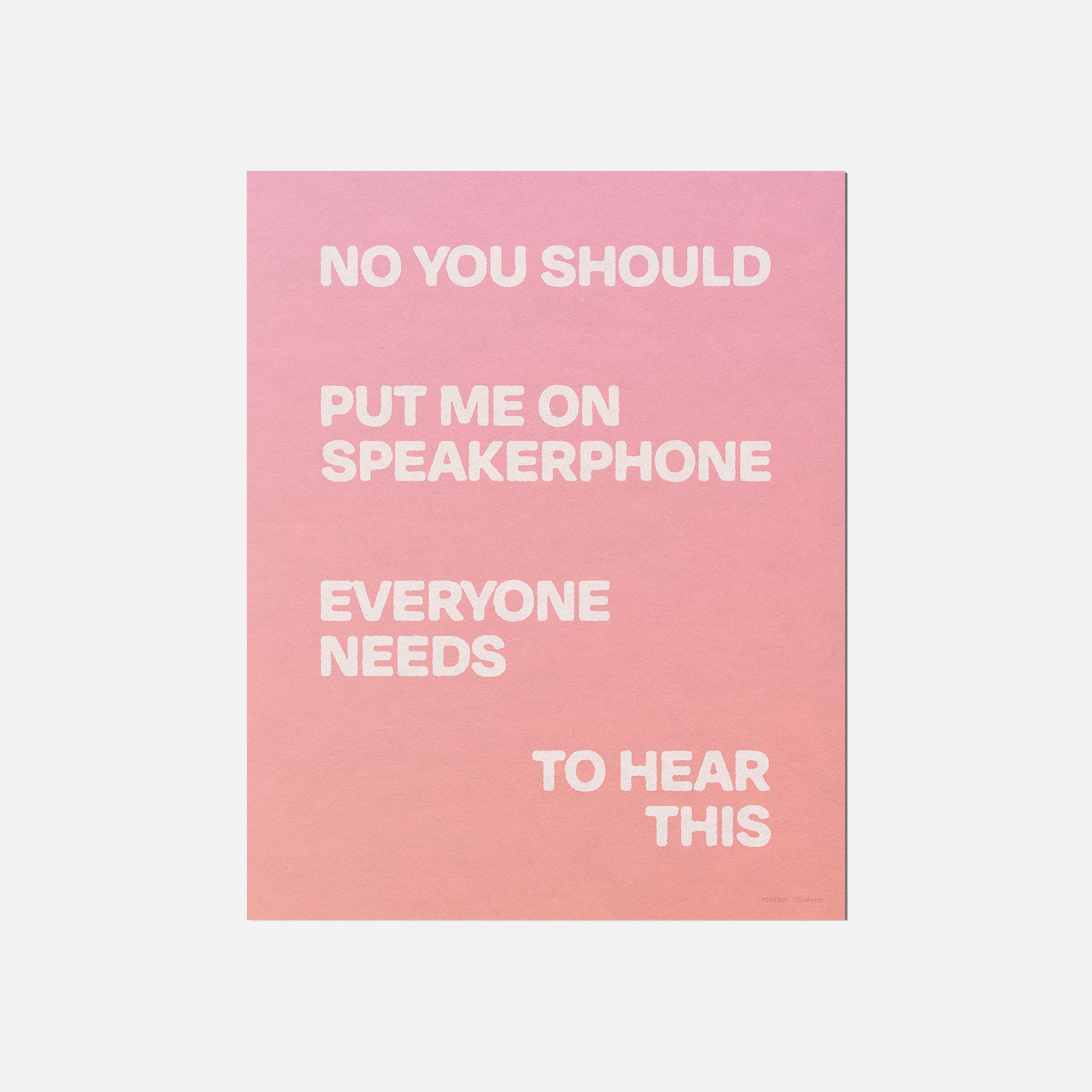 SPEAKERPHONE PRINT