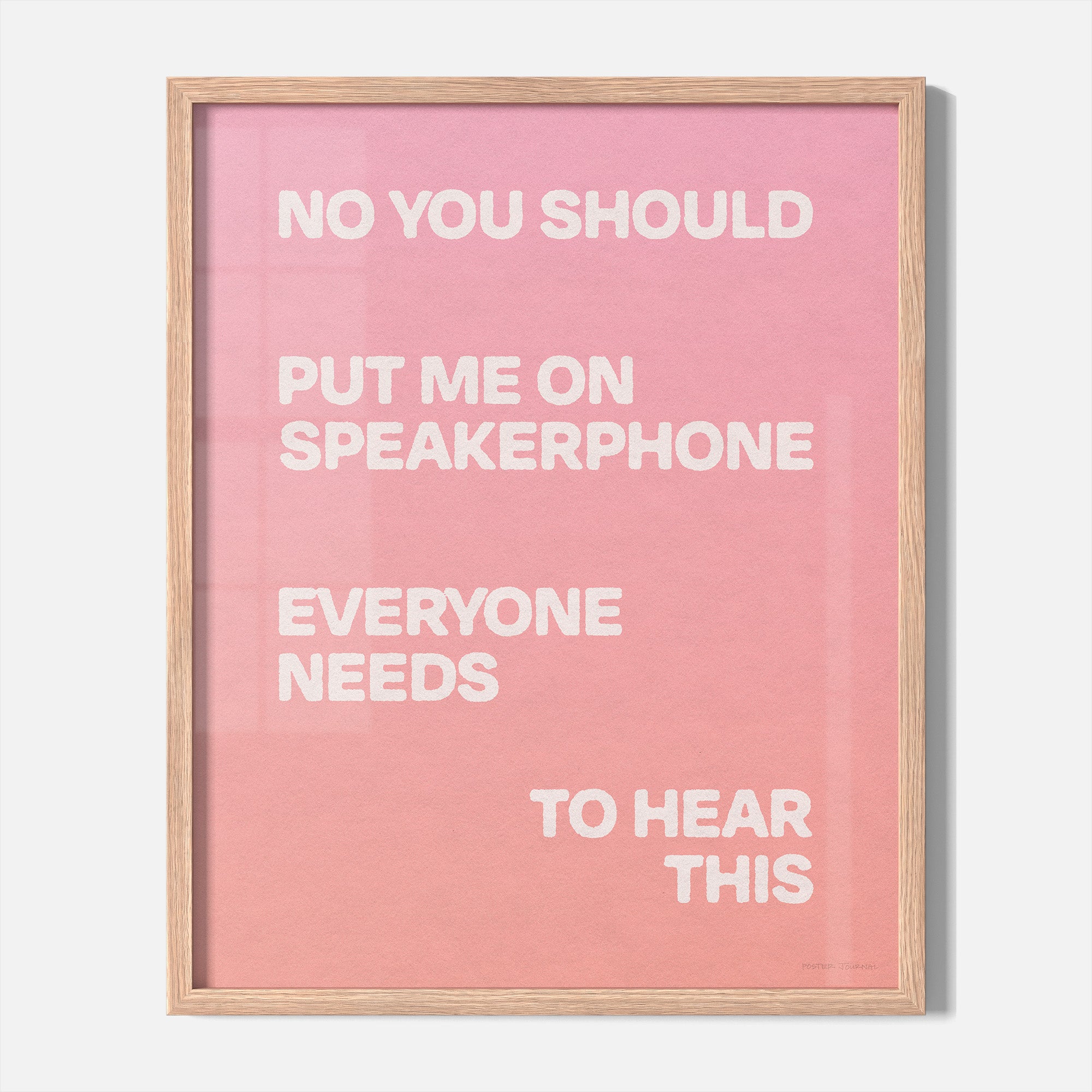 SPEAKERPHONE PRINT