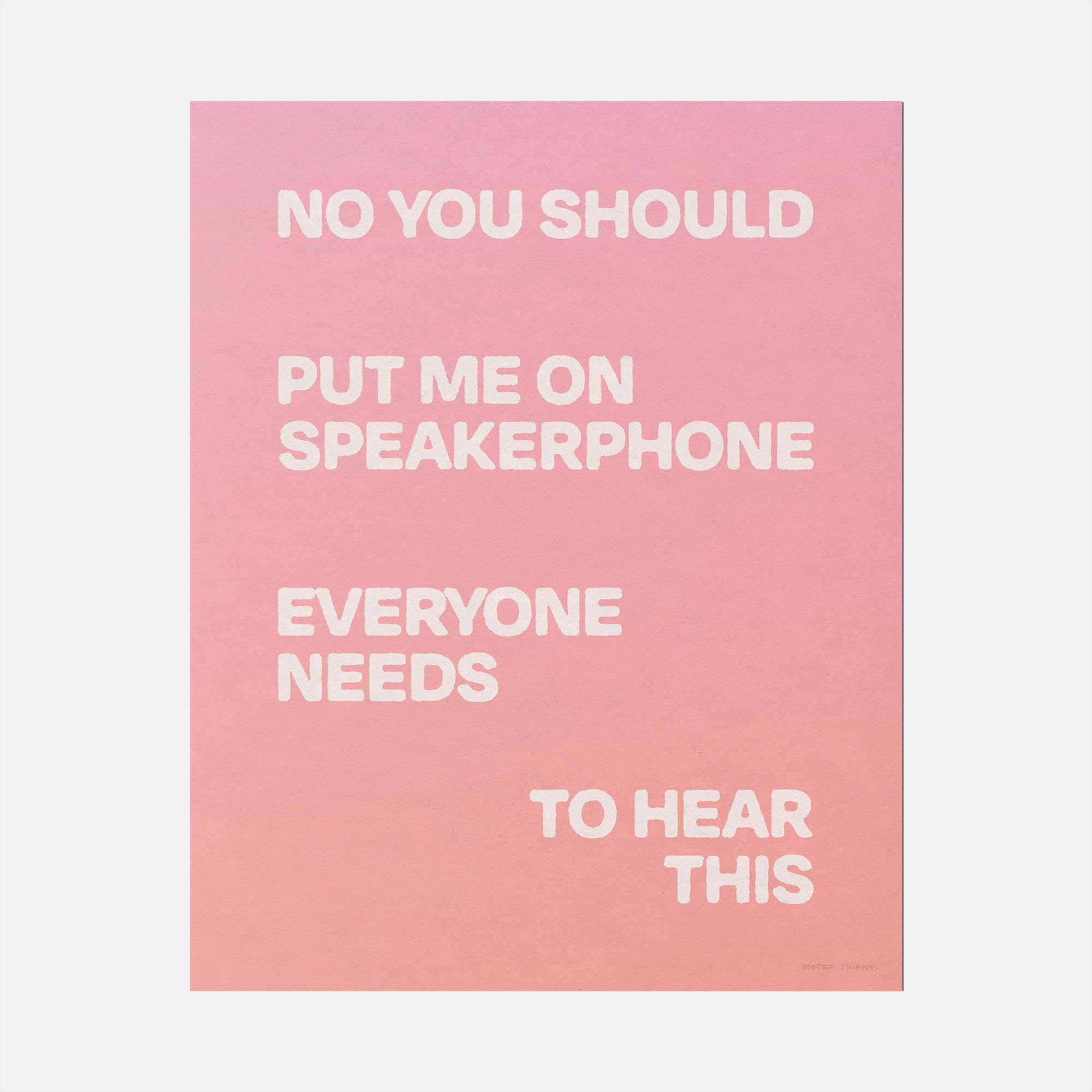 SPEAKERPHONE PRINT