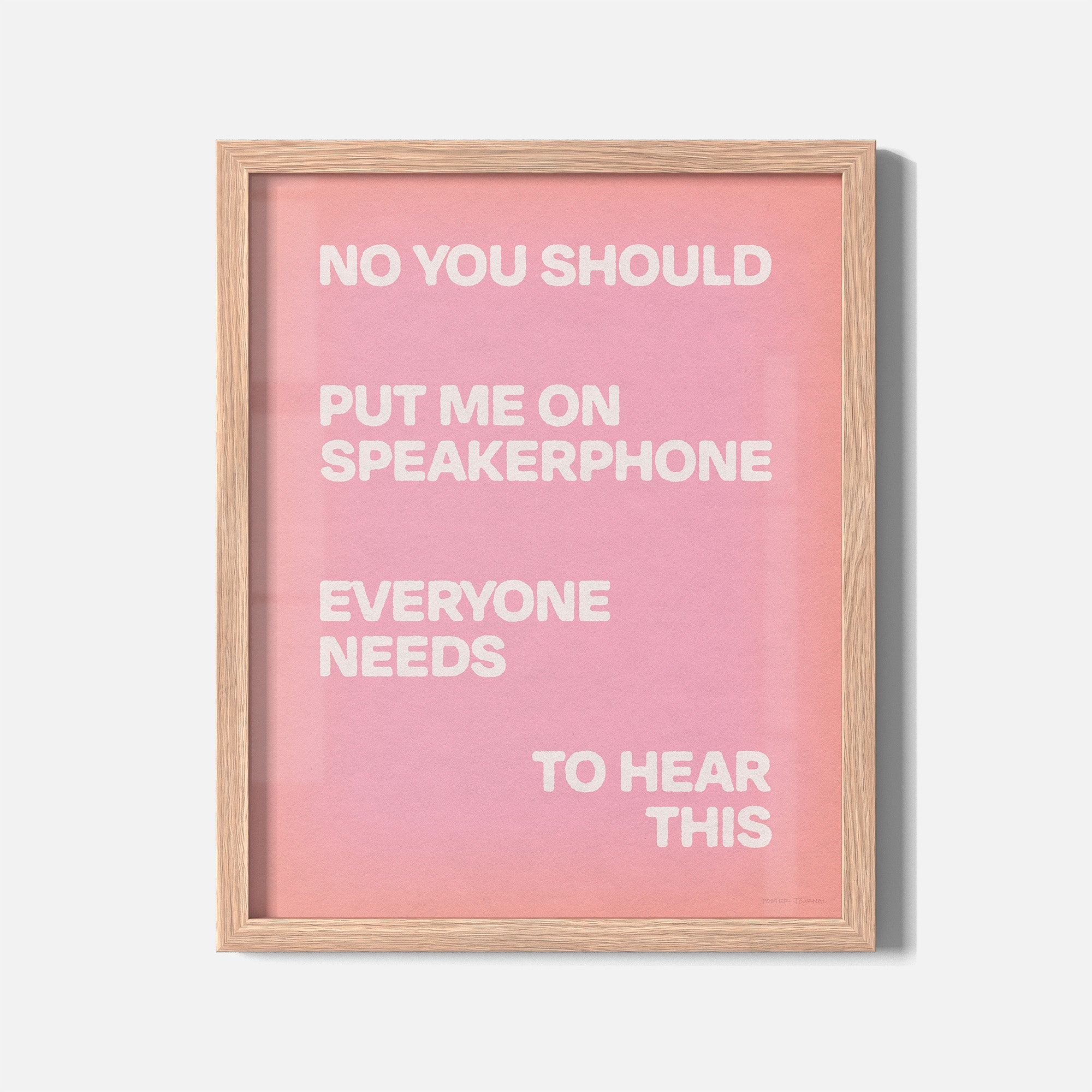 SPEAKERPHONE PRINT