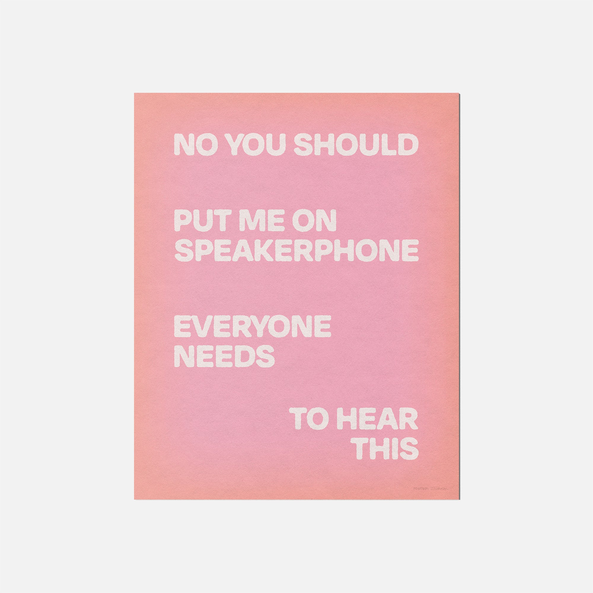 SPEAKERPHONE PRINT