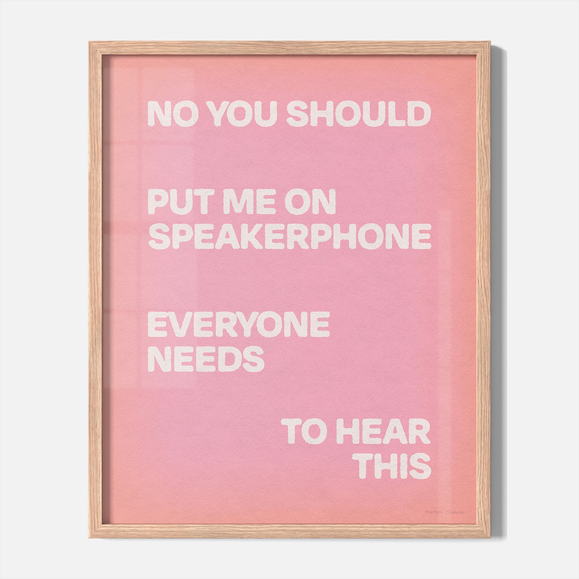 SPEAKERPHONE PRINT