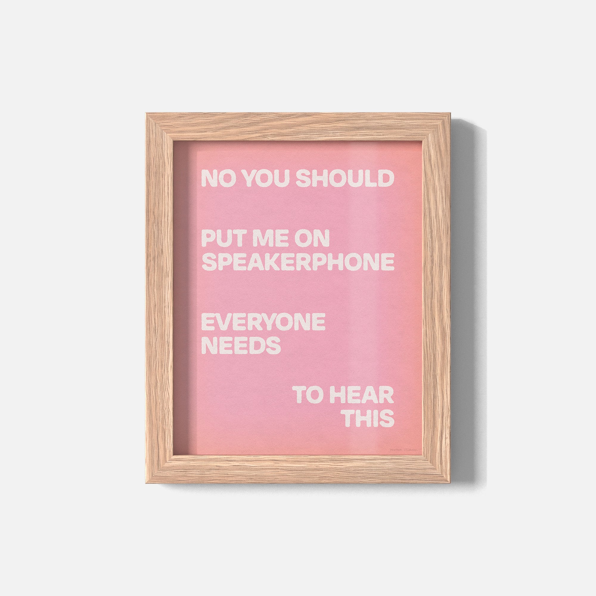 SPEAKERPHONE PRINT