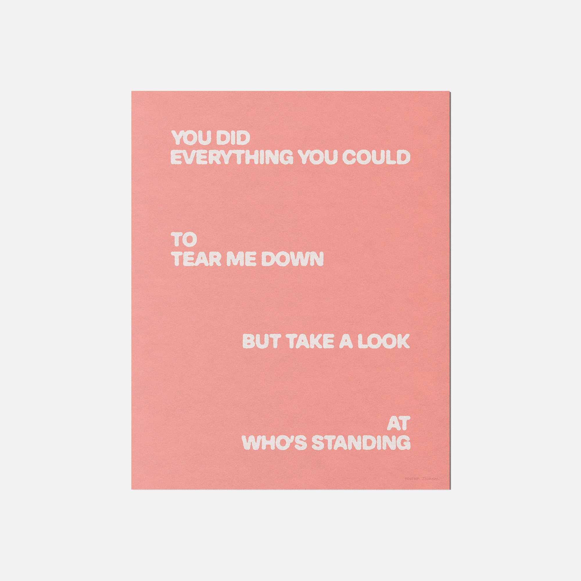 STANDING PRINT