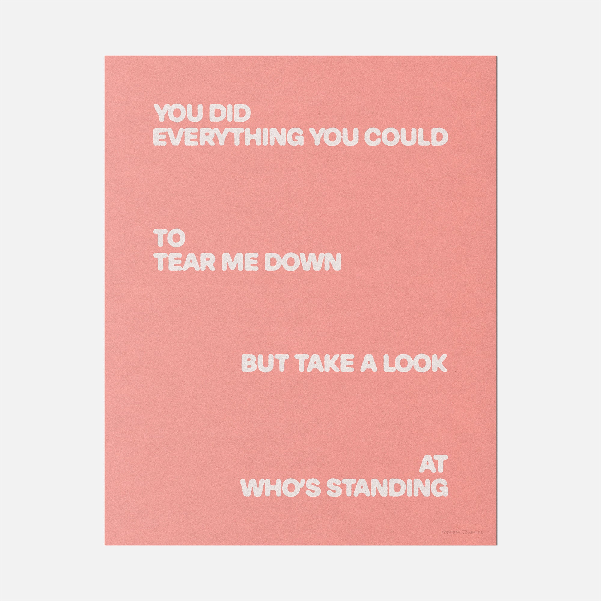 STANDING PRINT