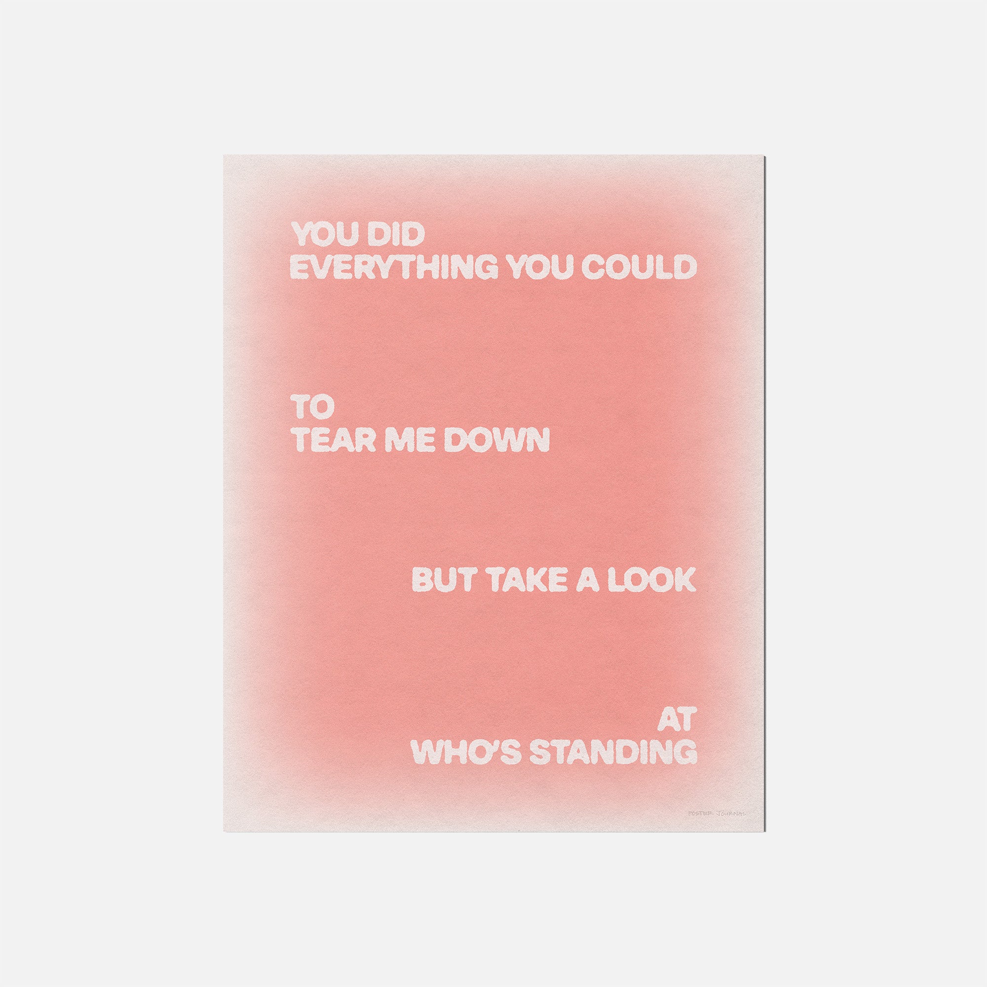 STANDING PRINT