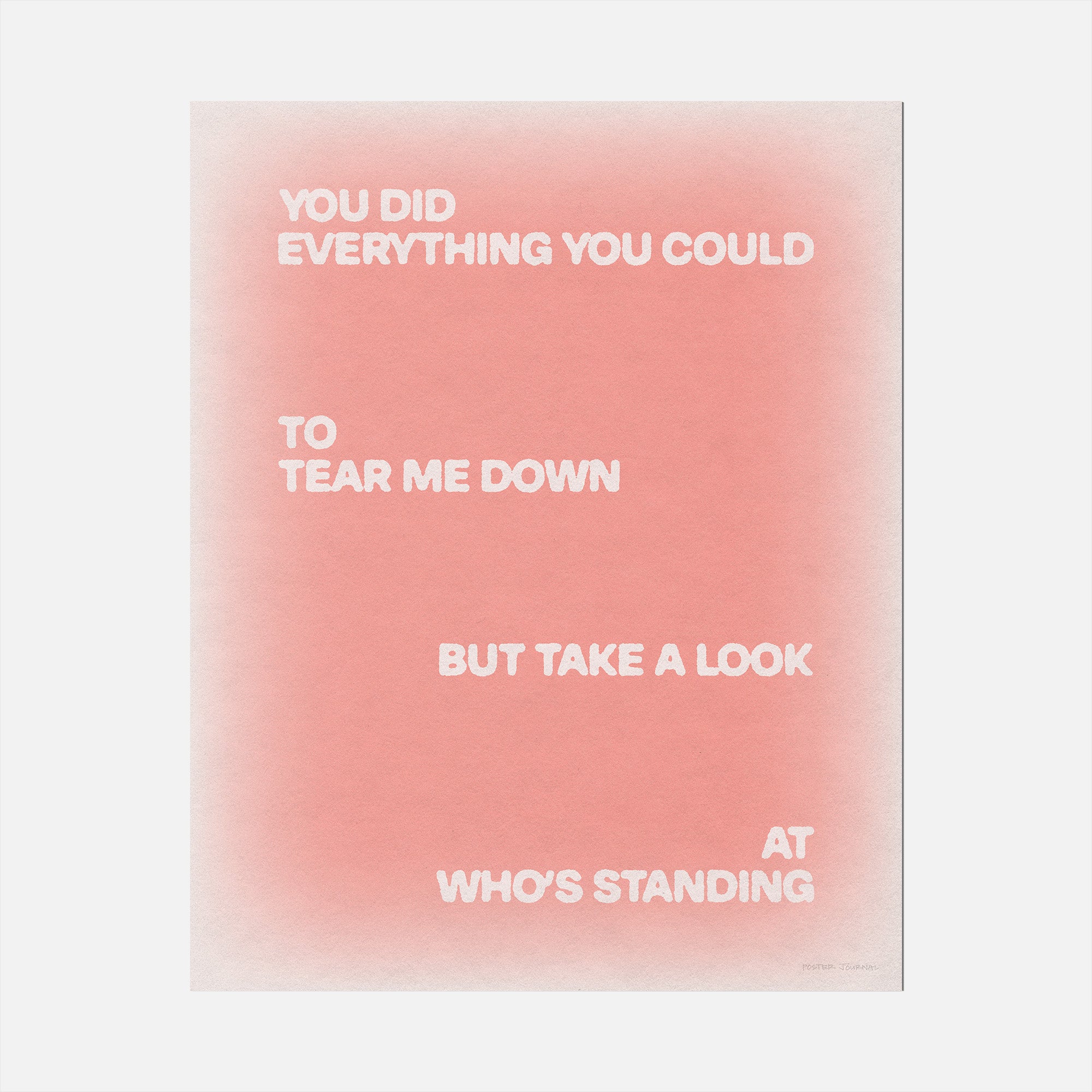 STANDING PRINT