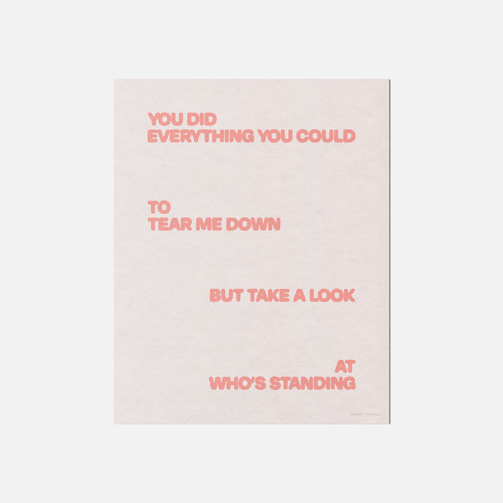 STANDING PRINT