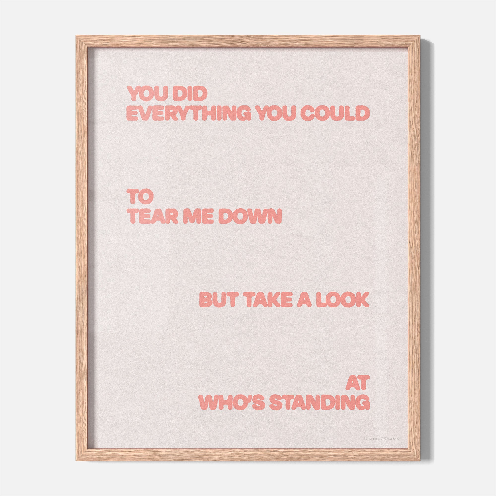 STANDING PRINT
