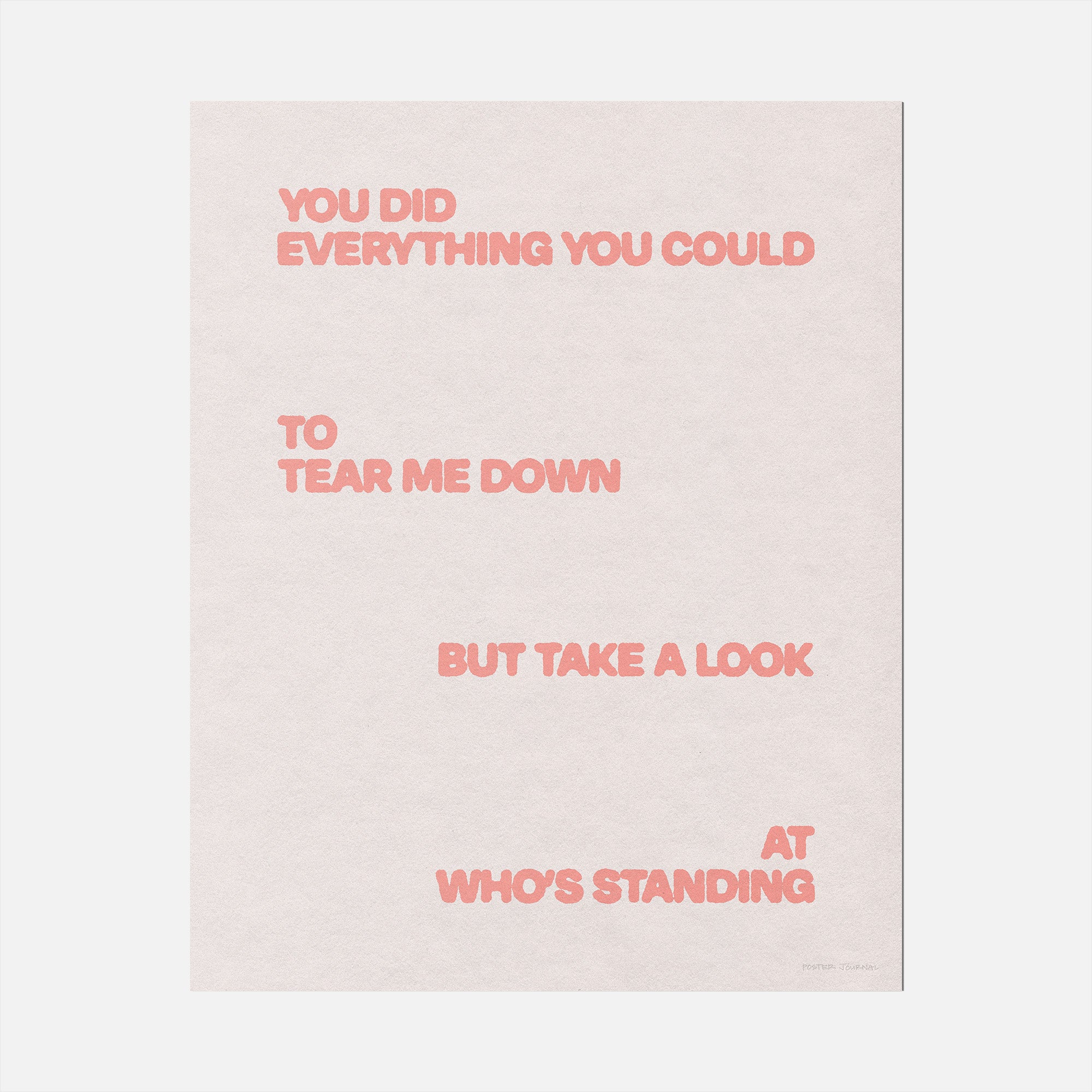 STANDING PRINT