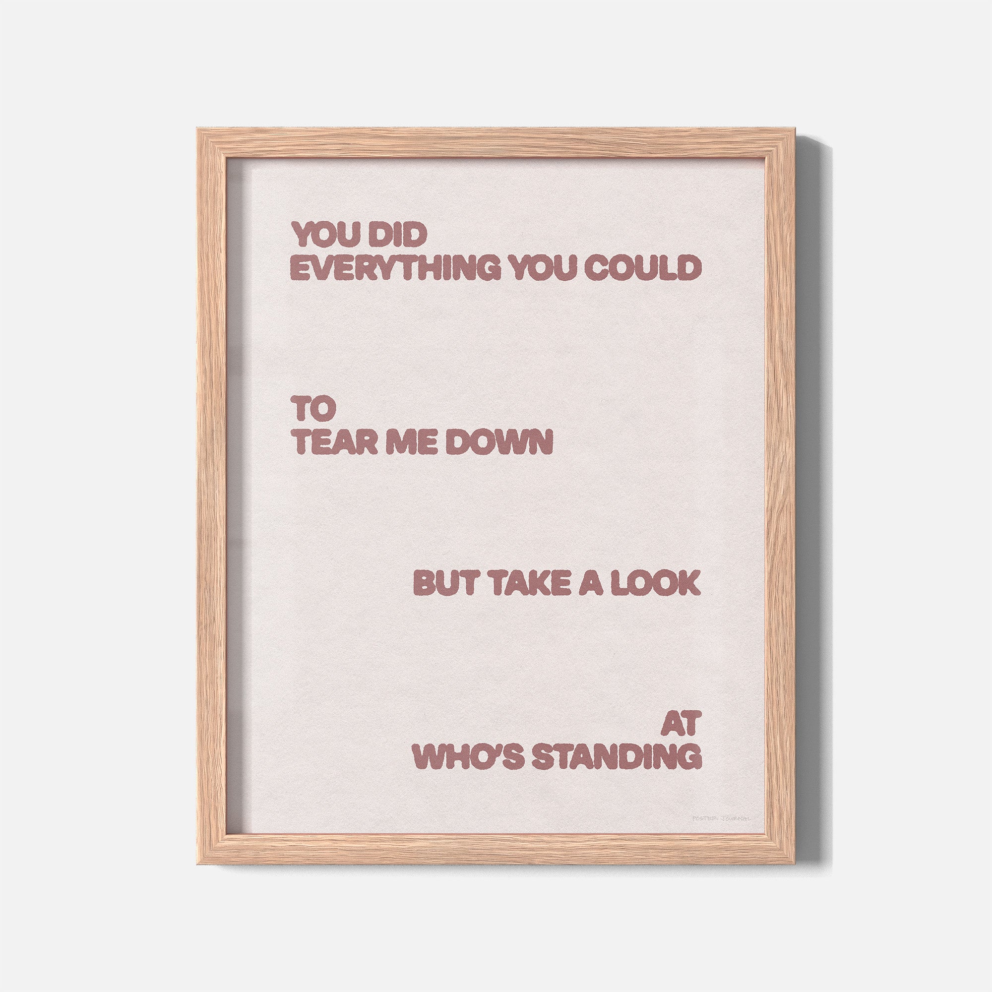 STANDING PRINT