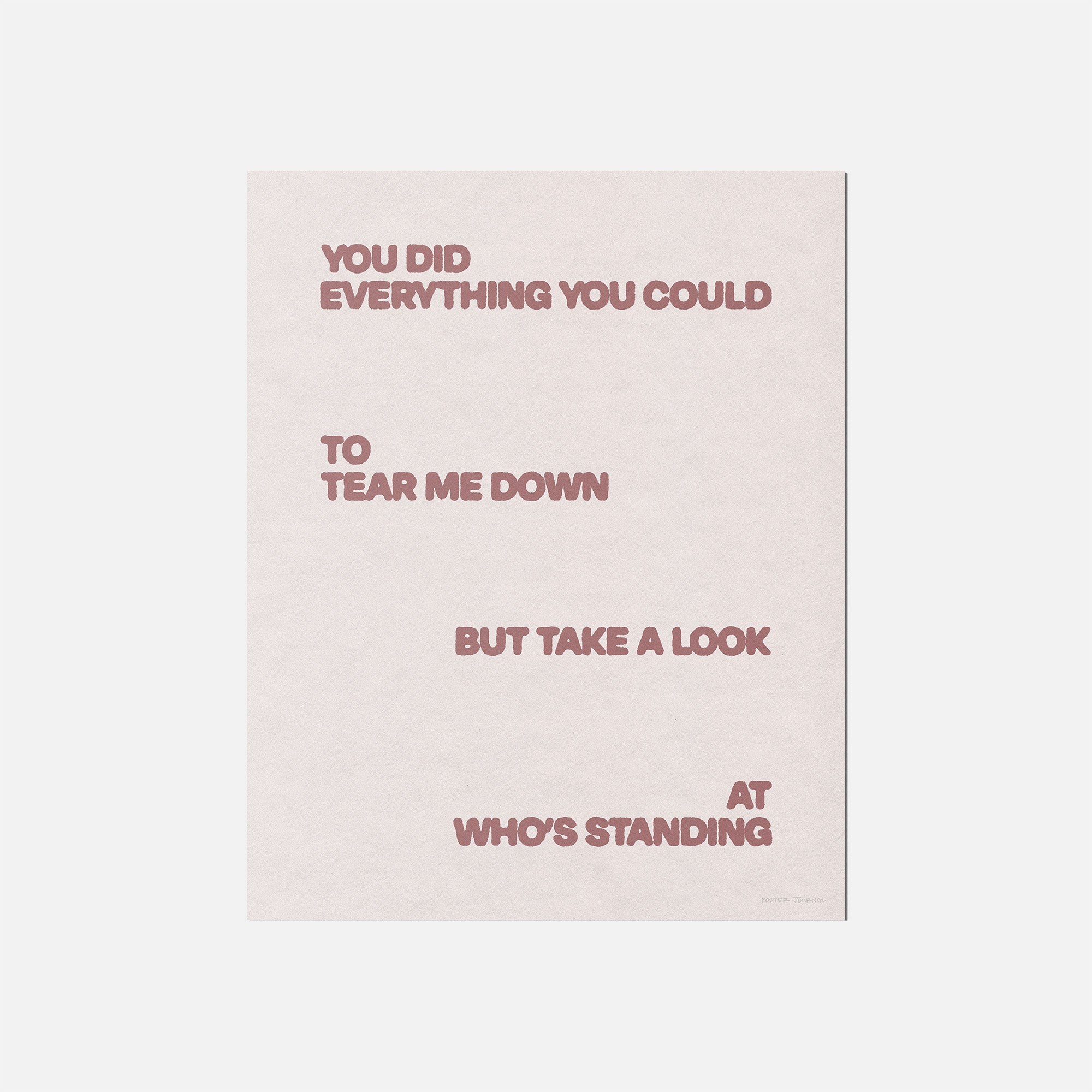 STANDING PRINT