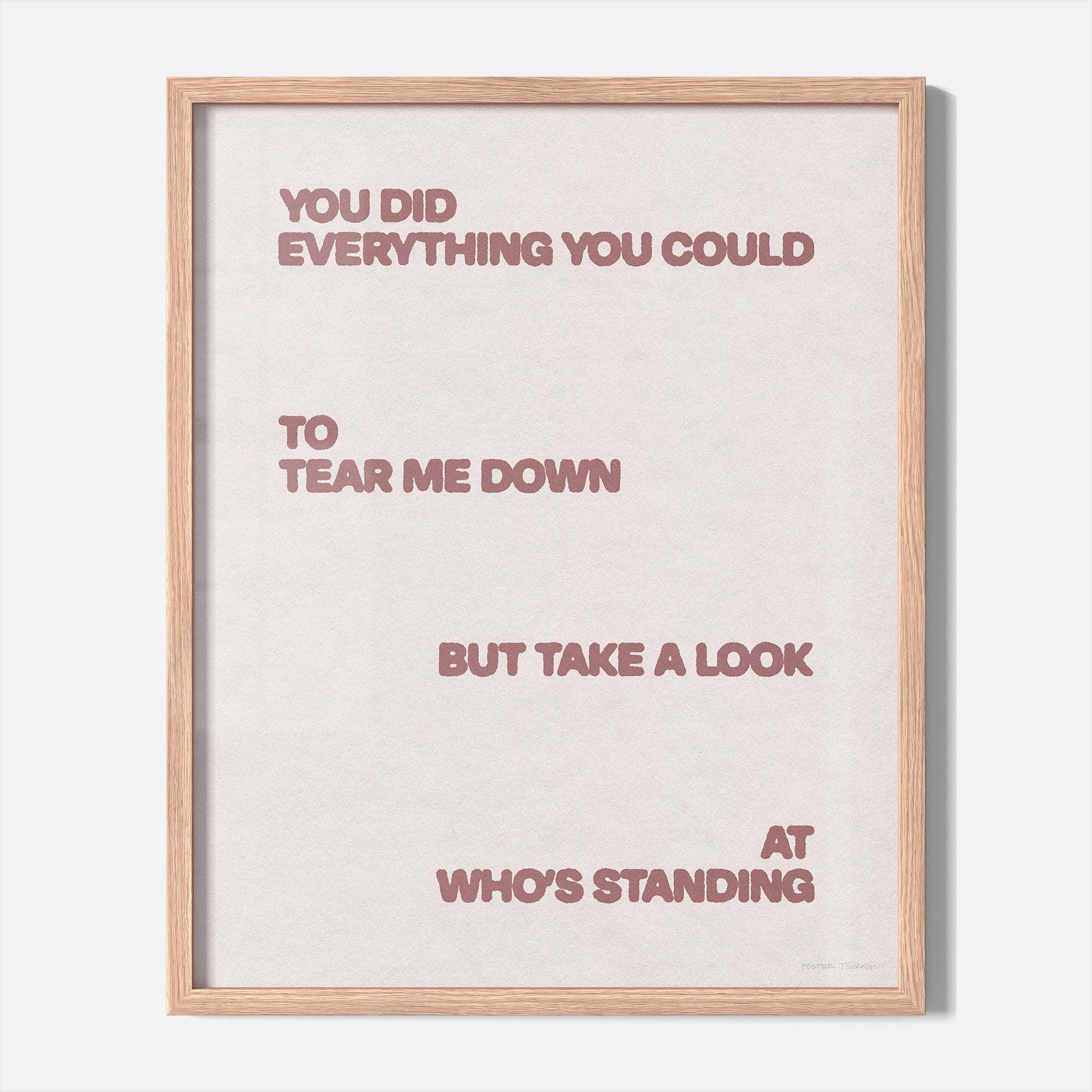 STANDING PRINT