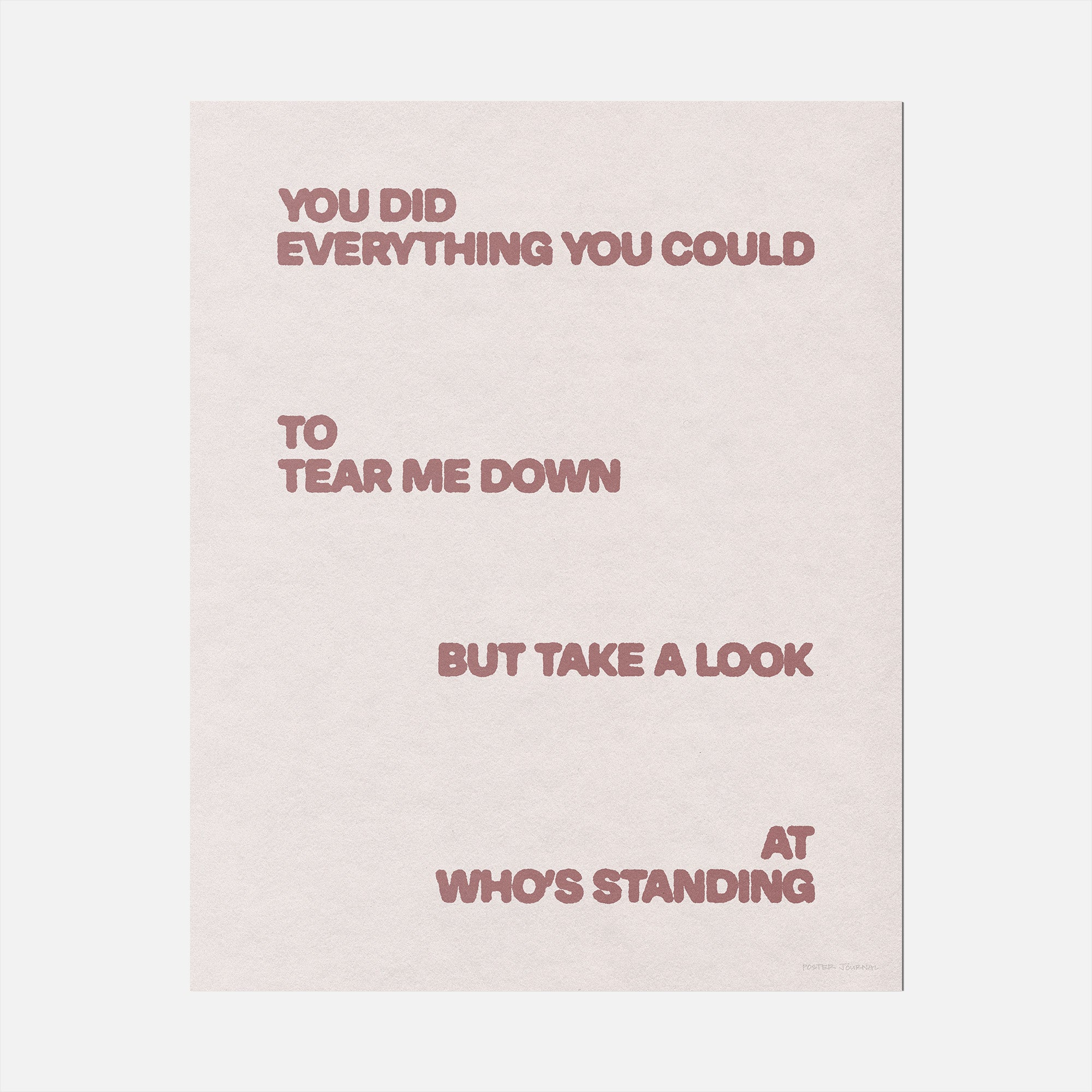 STANDING PRINT