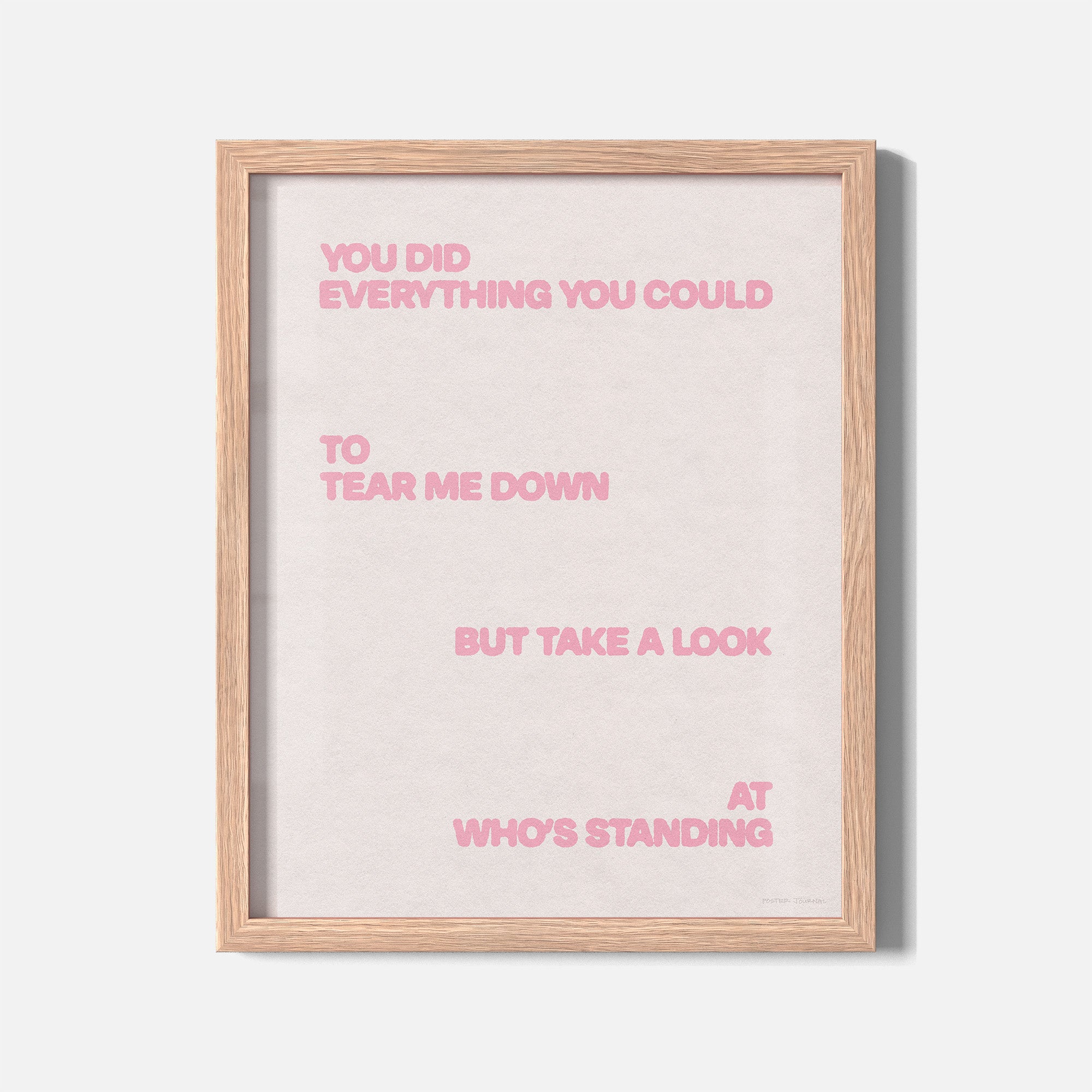 STANDING PRINT