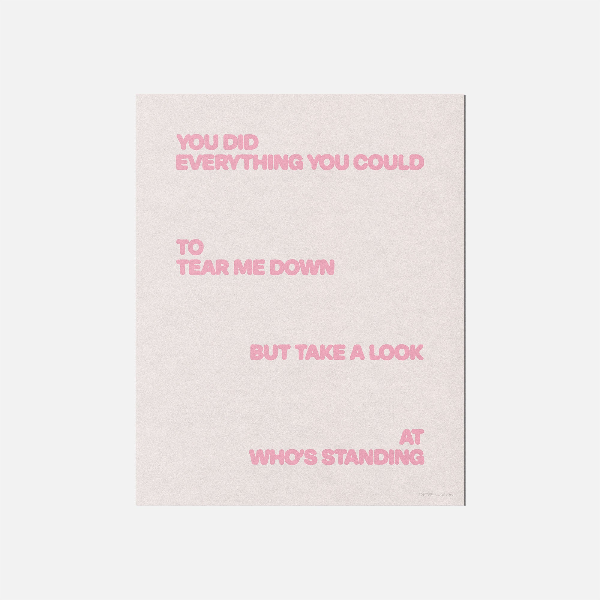 STANDING PRINT
