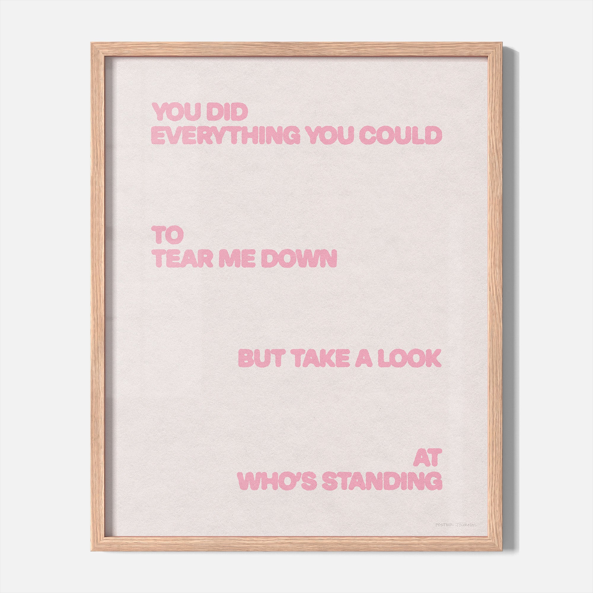 STANDING PRINT