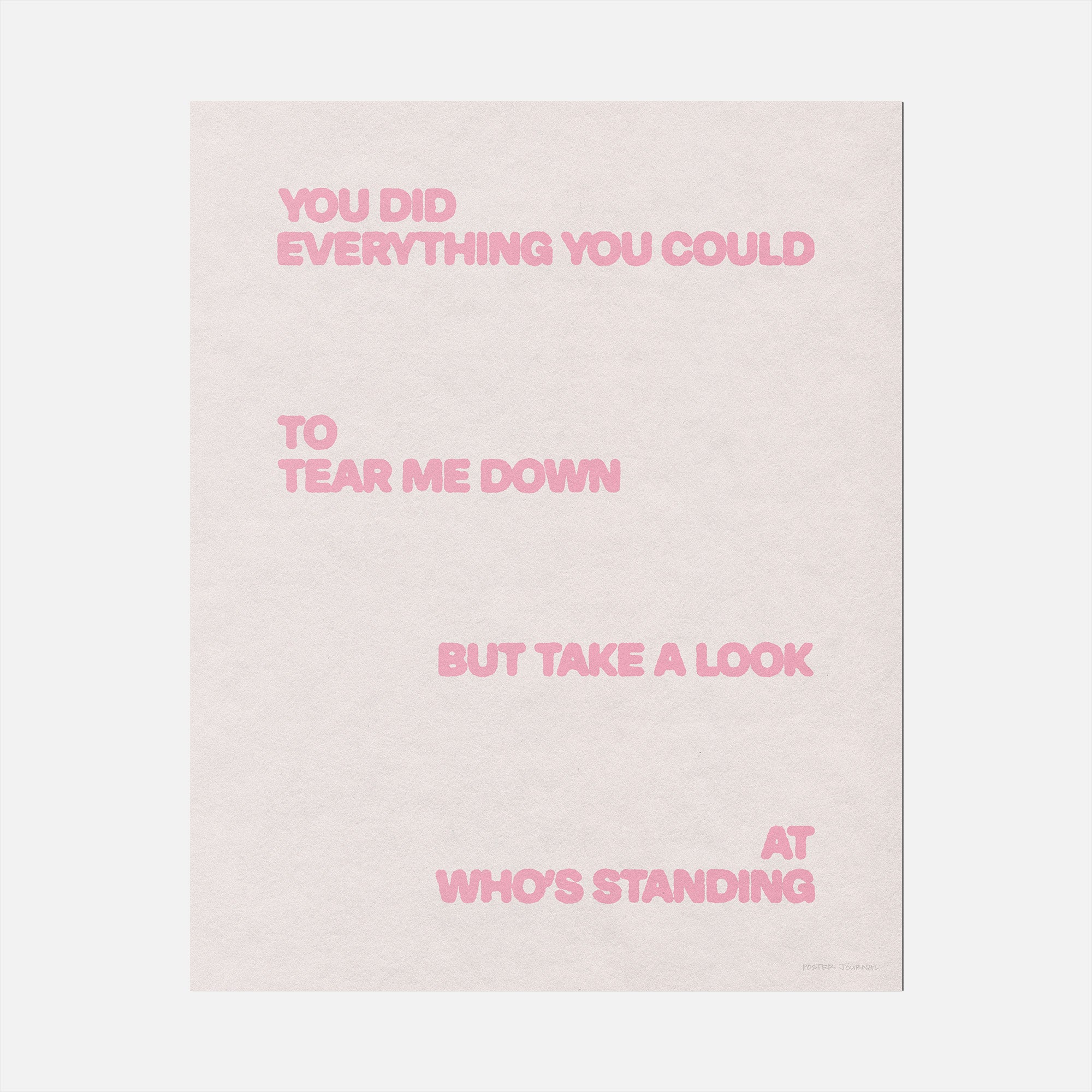 STANDING PRINT