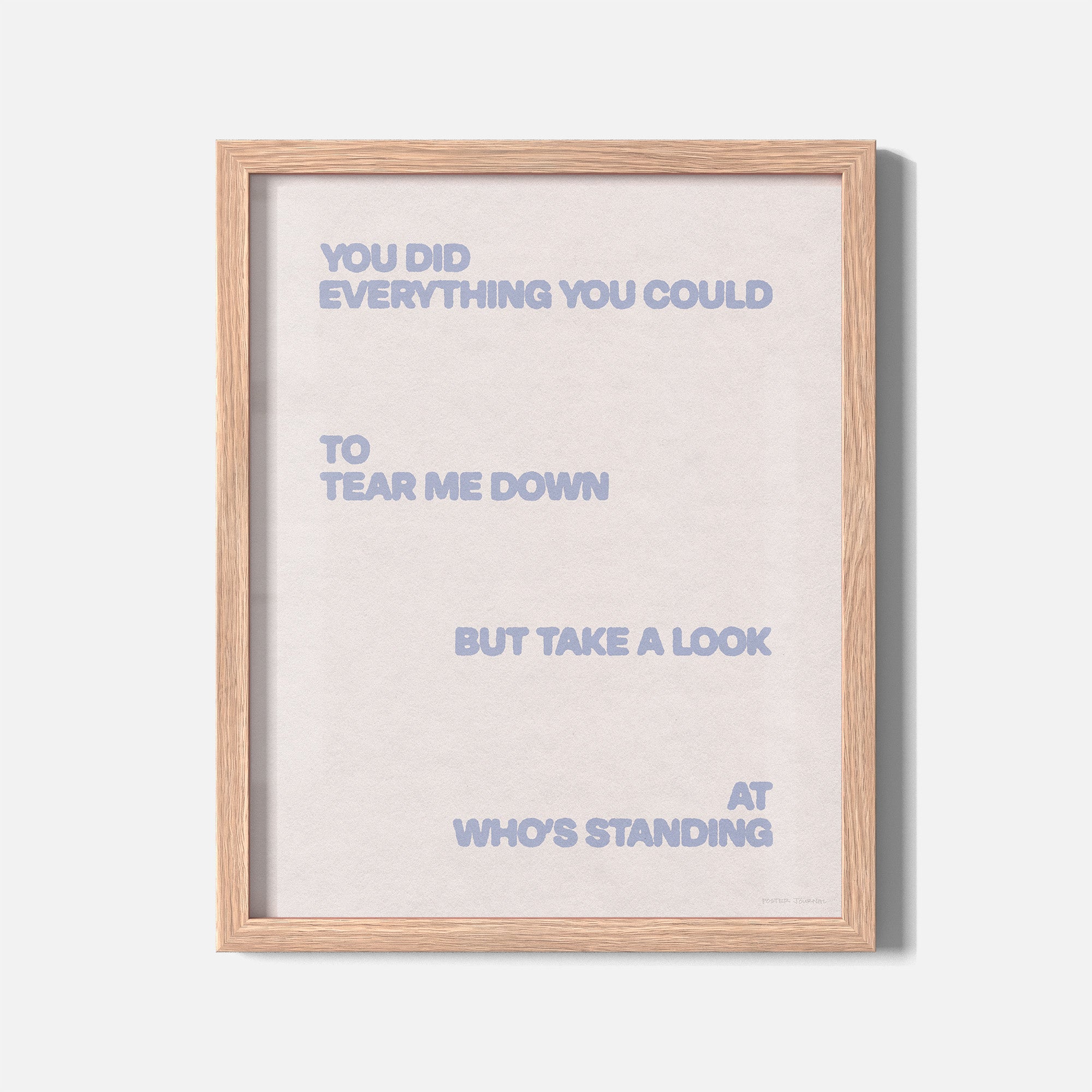 STANDING PRINT