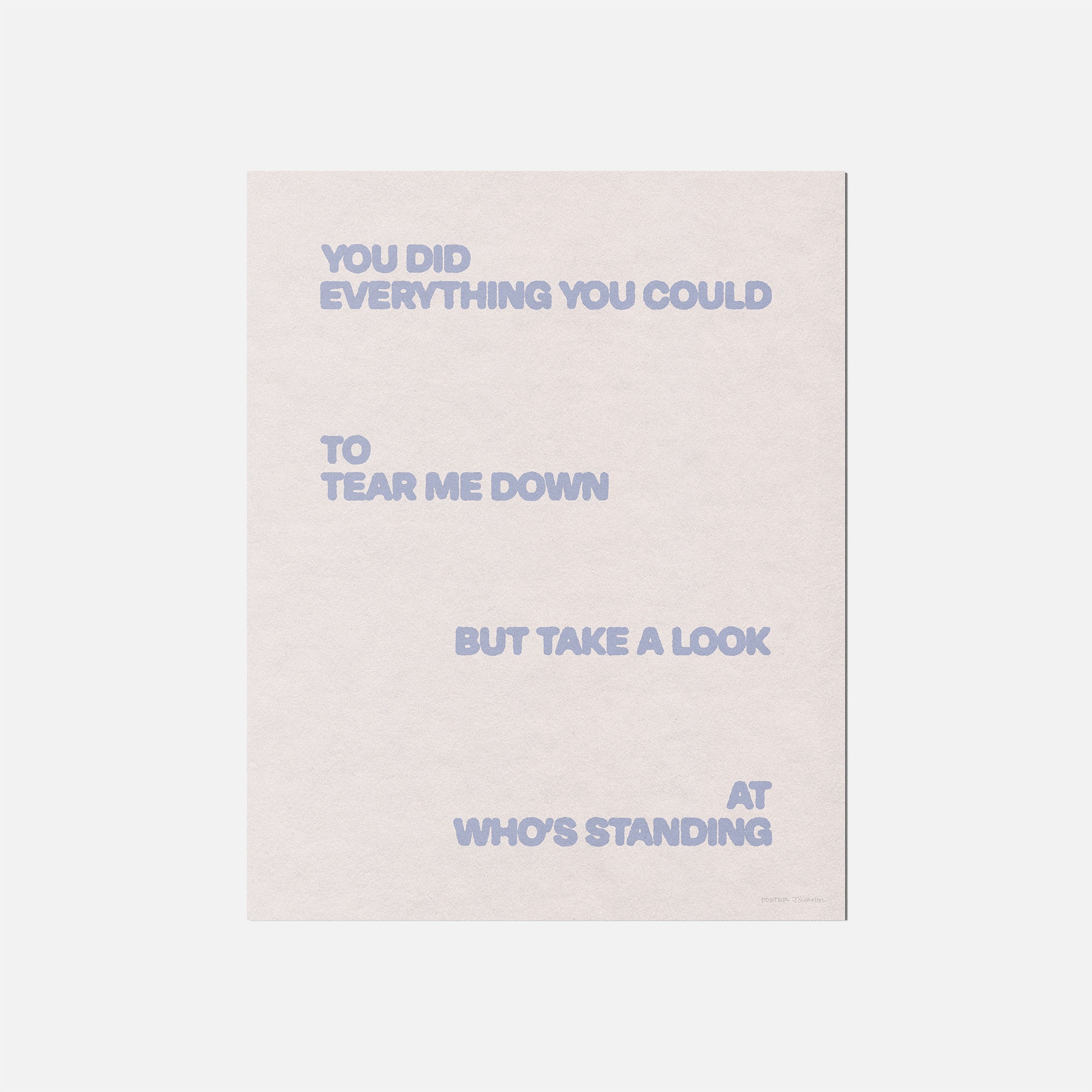 STANDING PRINT