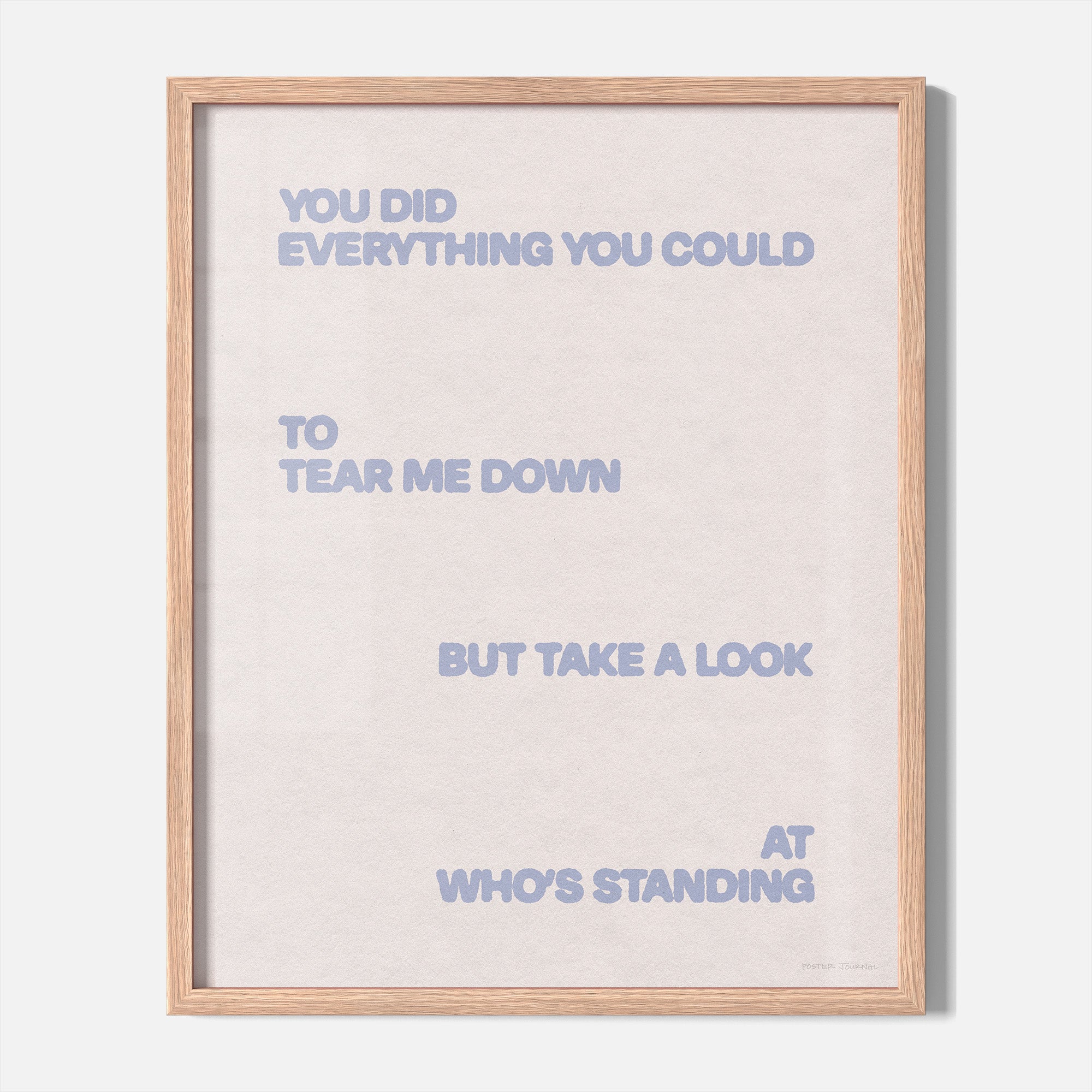 STANDING PRINT
