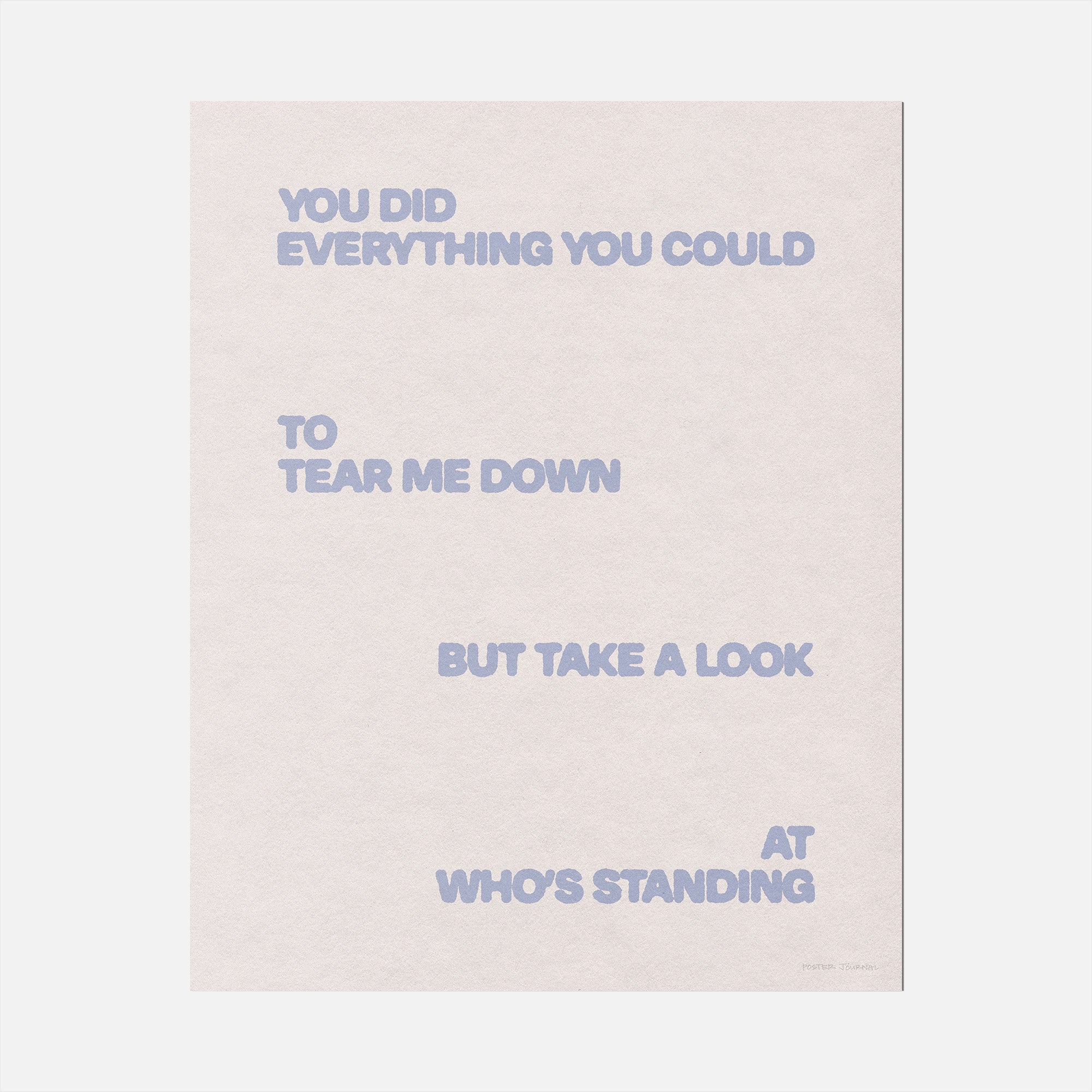 STANDING PRINT