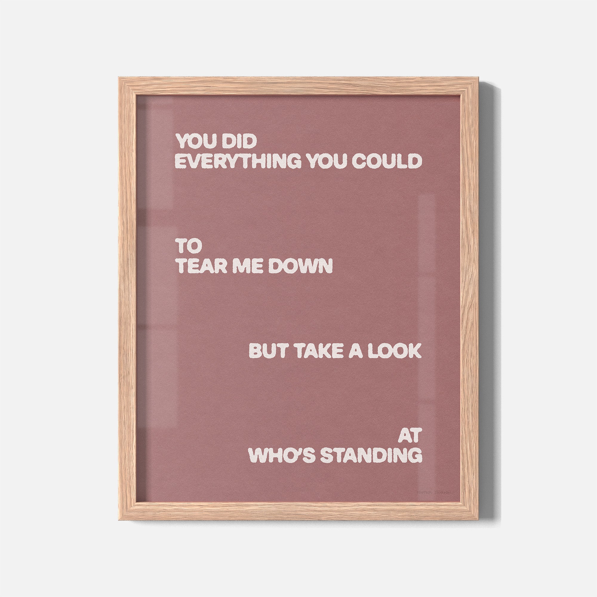 STANDING PRINT