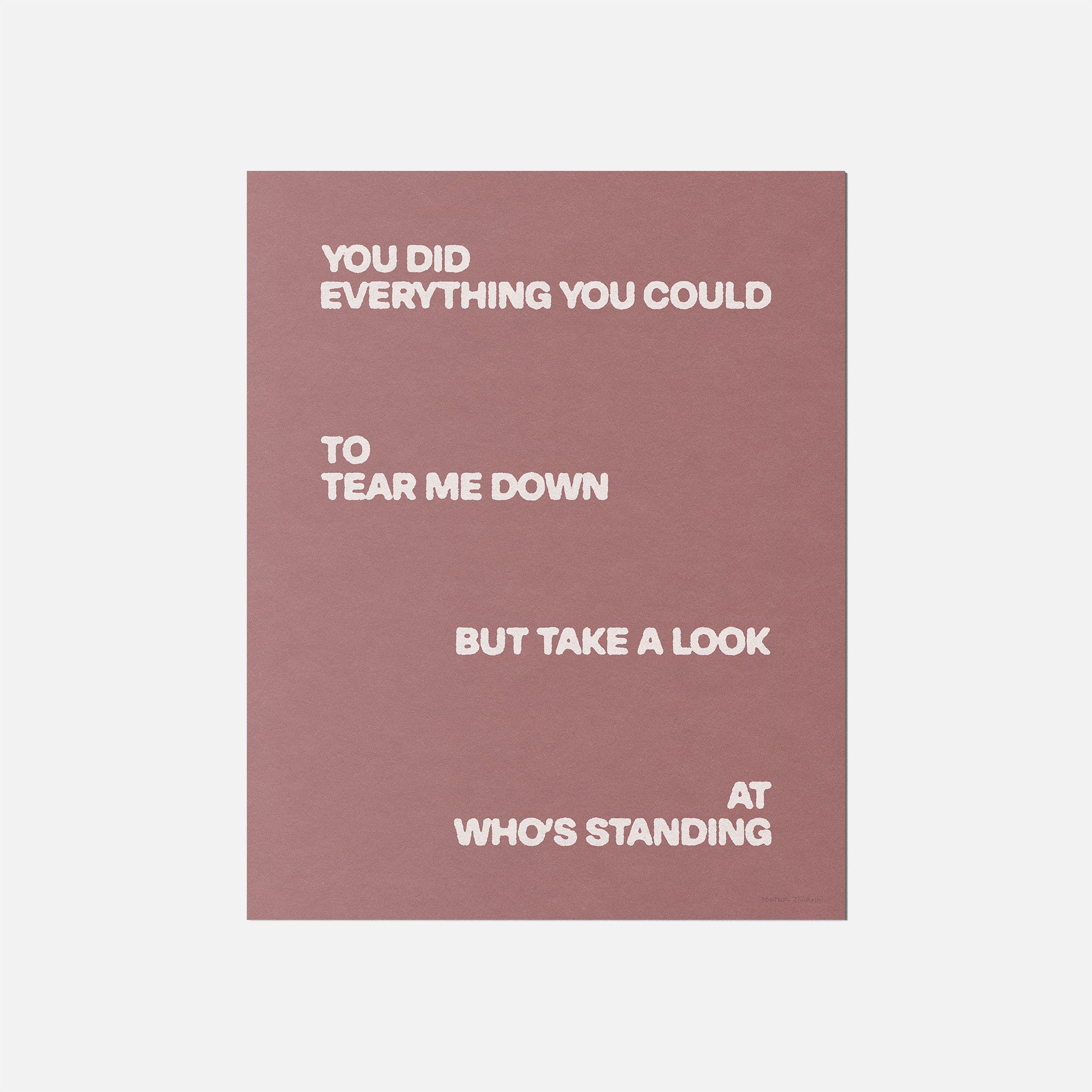 STANDING PRINT