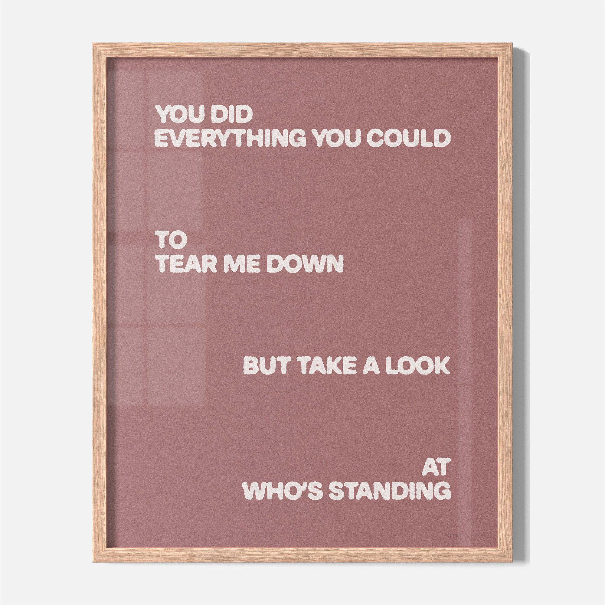 STANDING PRINT