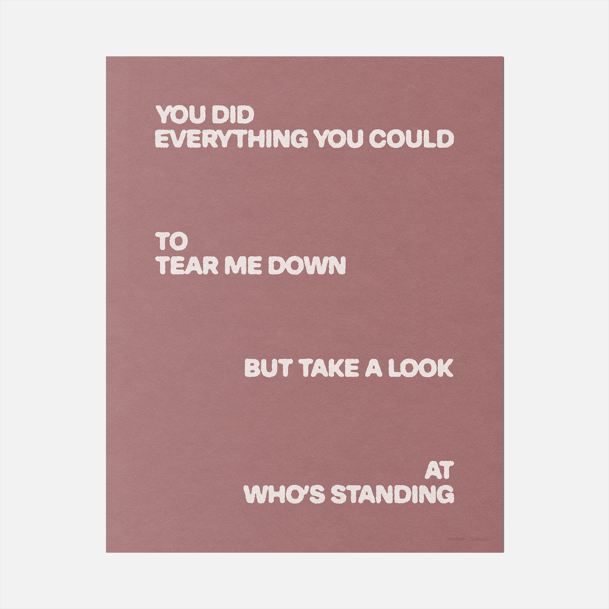 STANDING PRINT