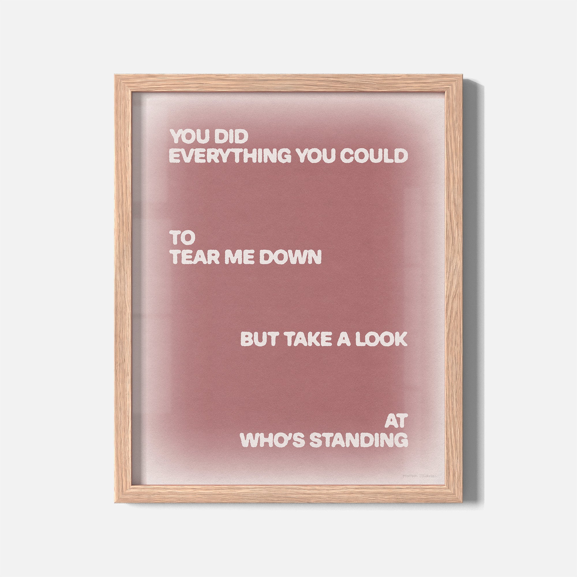 STANDING PRINT