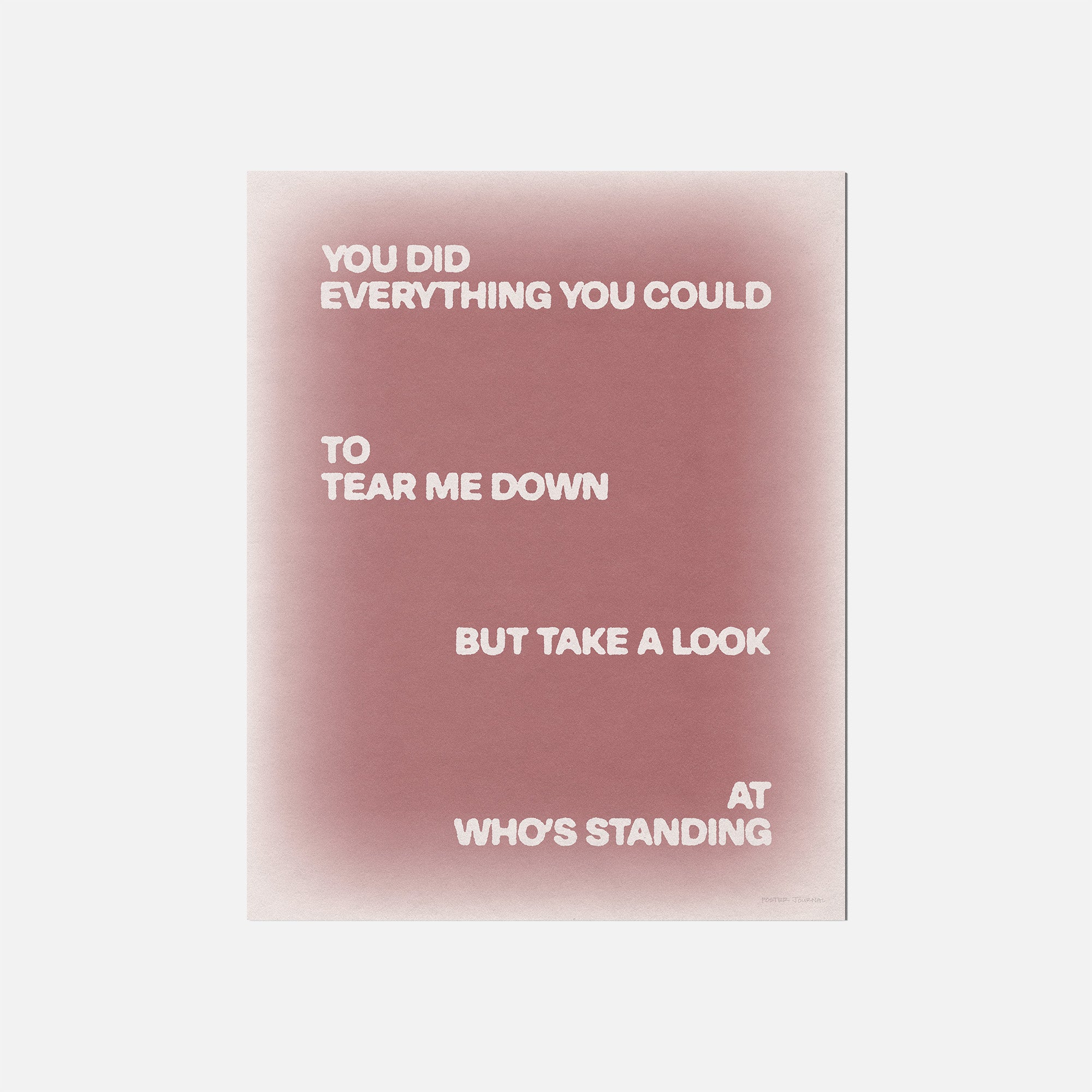 STANDING PRINT
