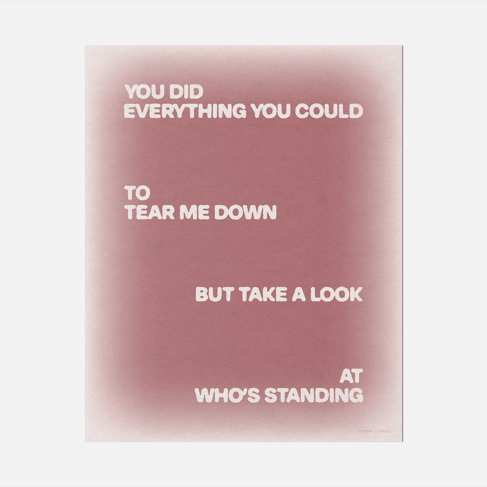 STANDING PRINT