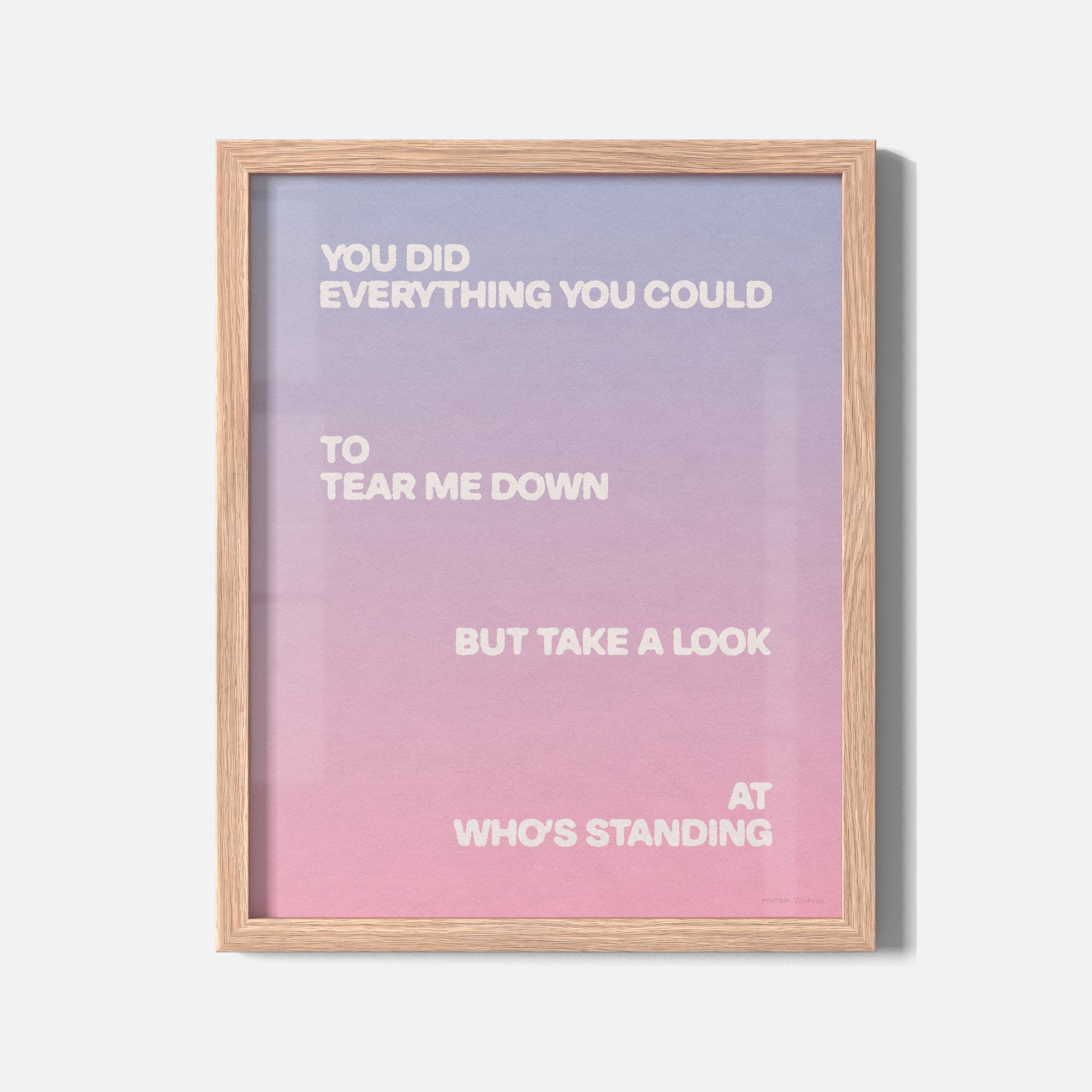STANDING PRINT