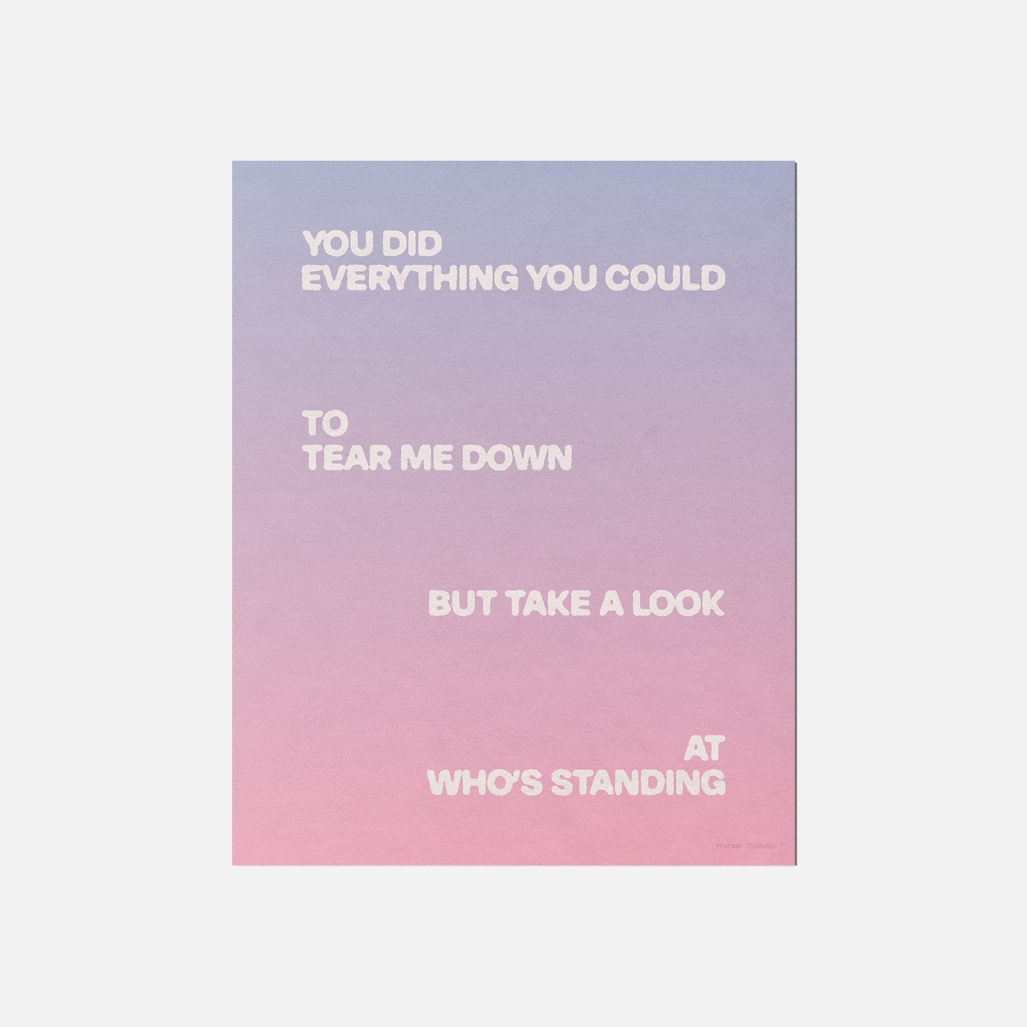STANDING PRINT