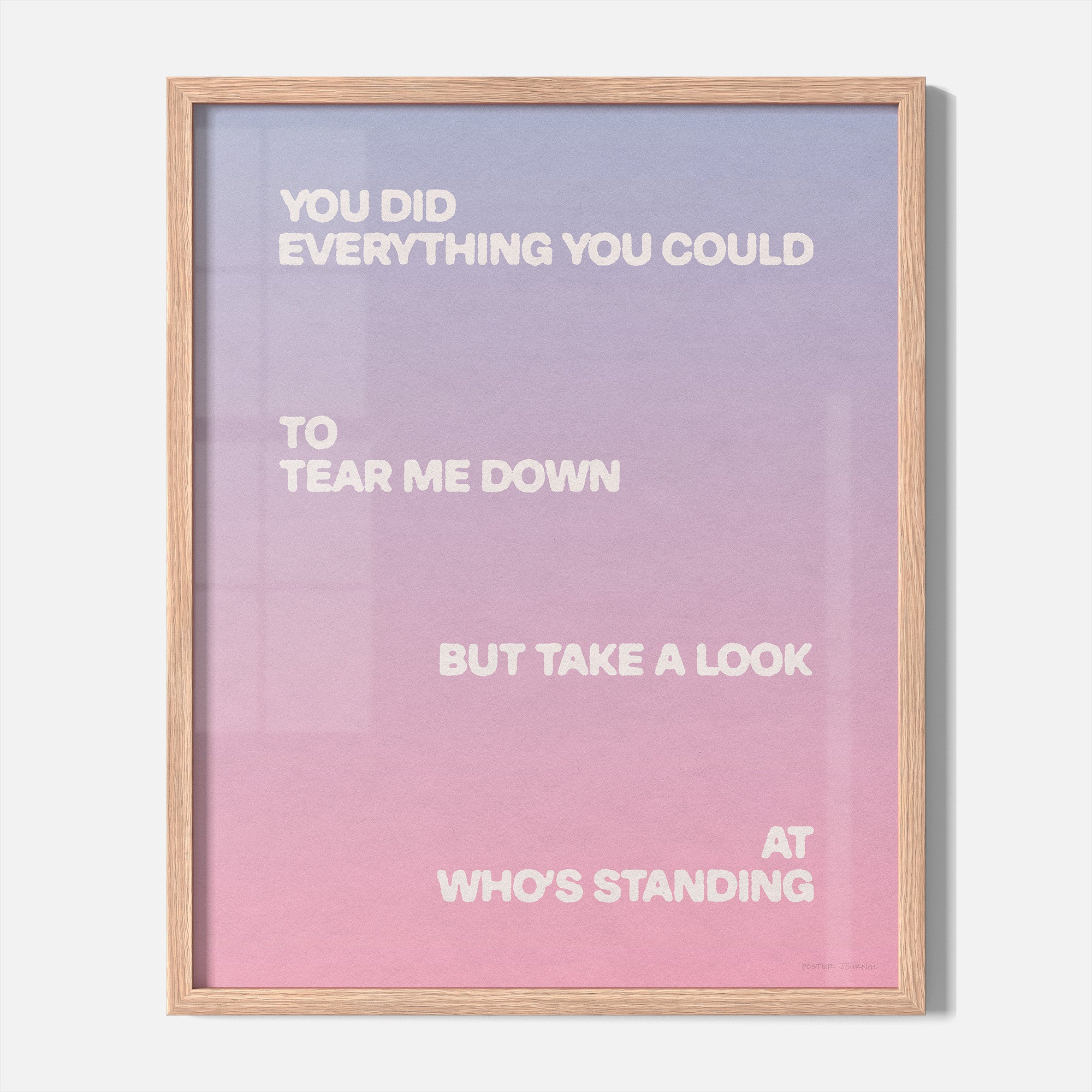 STANDING PRINT