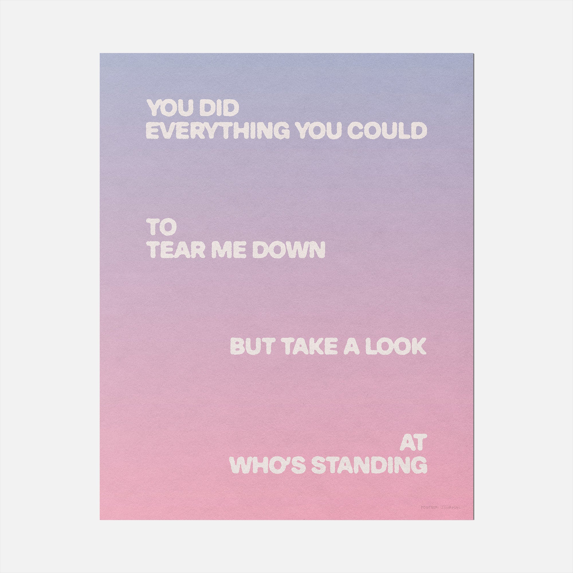 STANDING PRINT