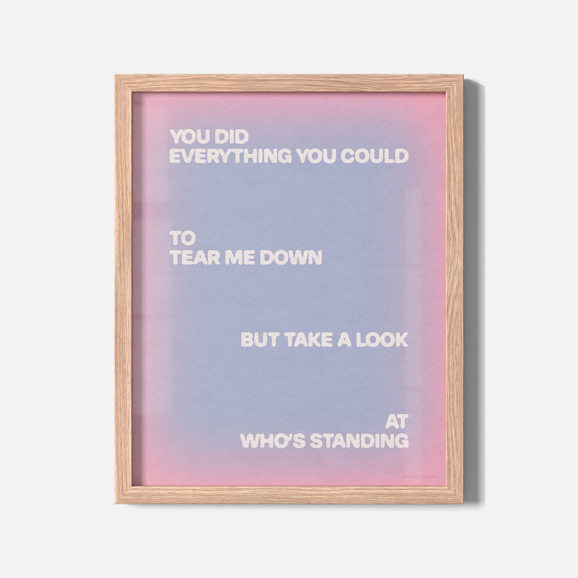 STANDING PRINT
