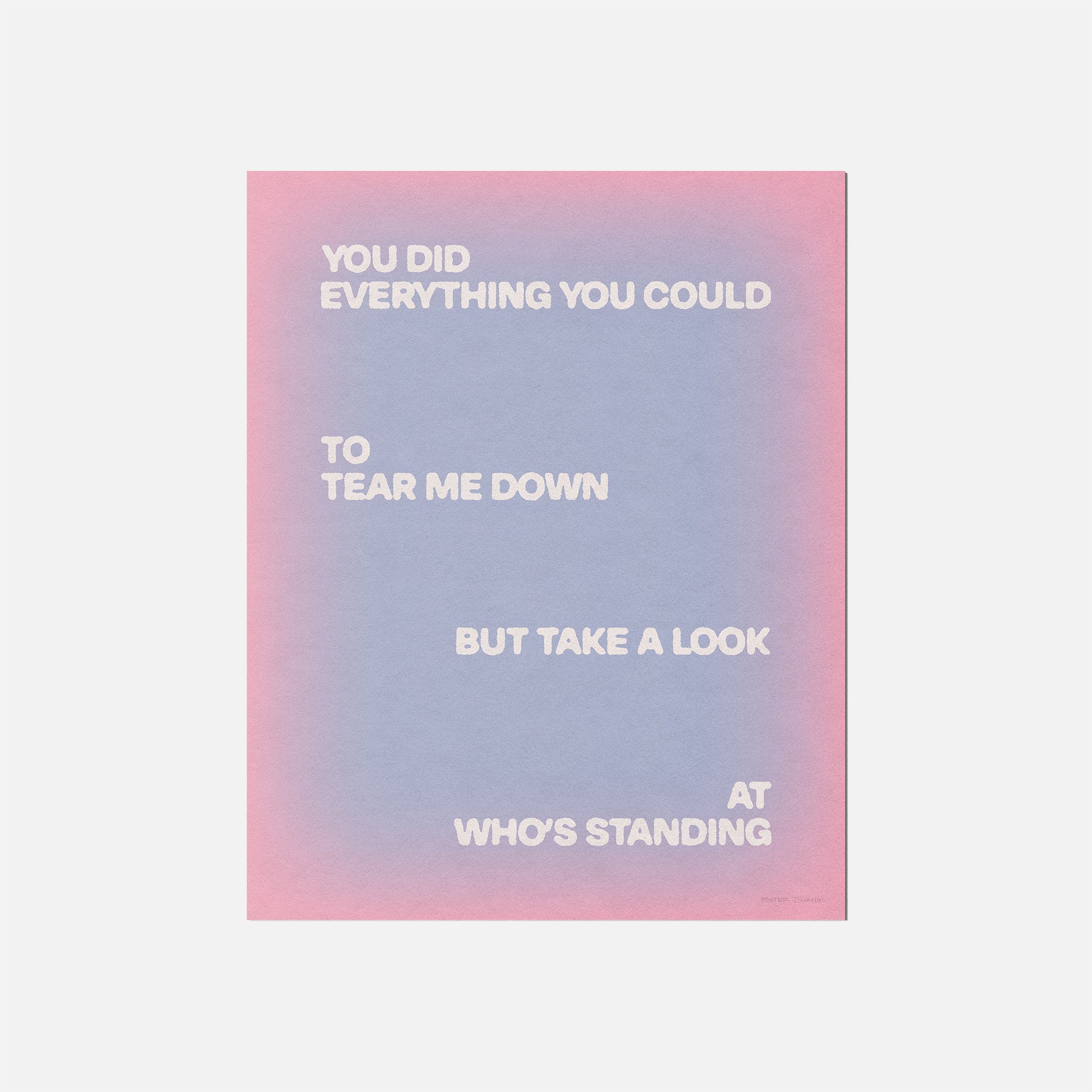 STANDING PRINT
