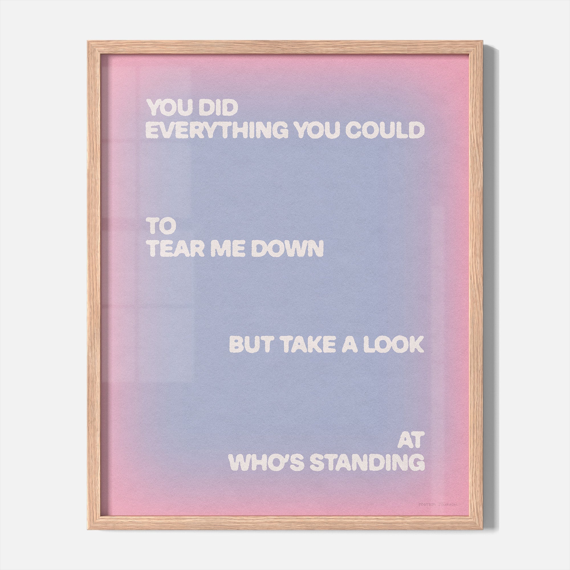 STANDING PRINT
